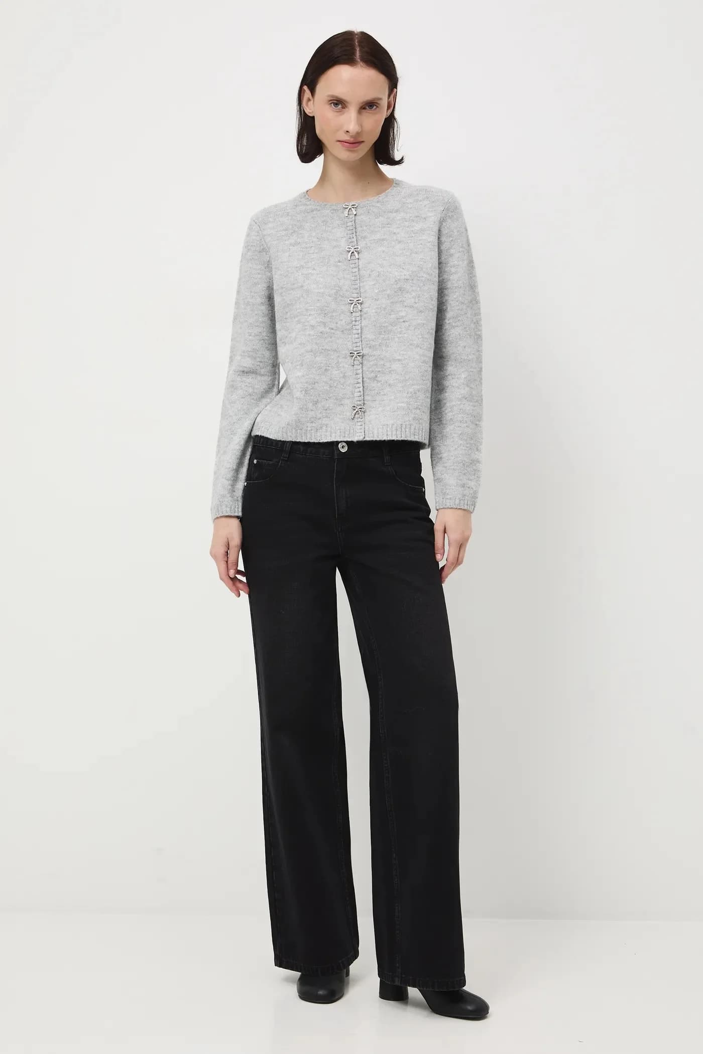 Кардиган из смесовой шерсти - фото 2