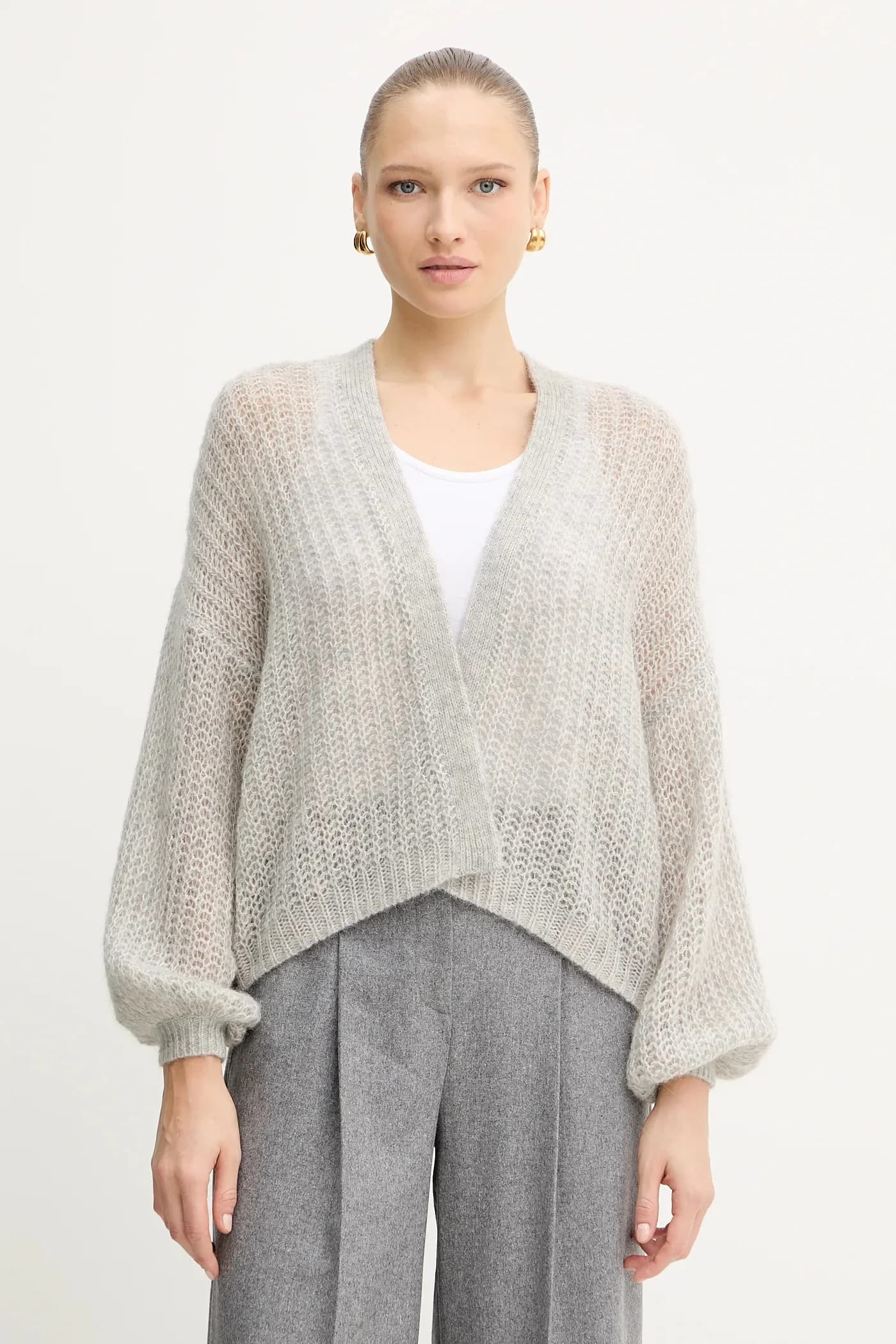 Кардиган из смесовой шерсти C_Furgovia