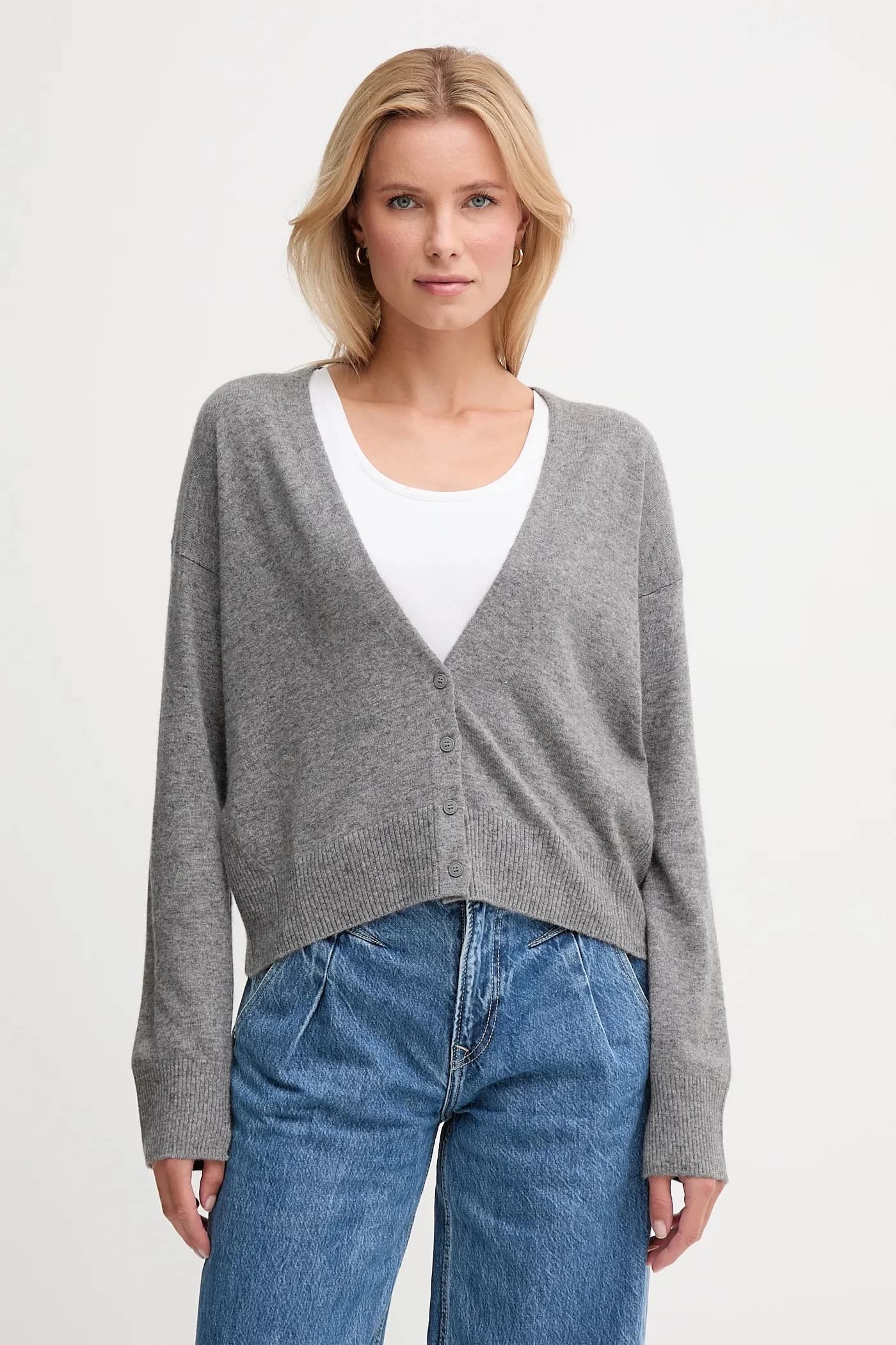 Кардиган с шерстью