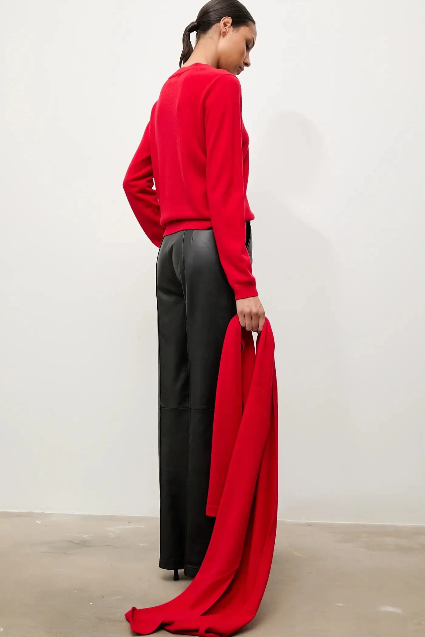 Кардиган из мериносовой шерсти с шарфом - фото 2