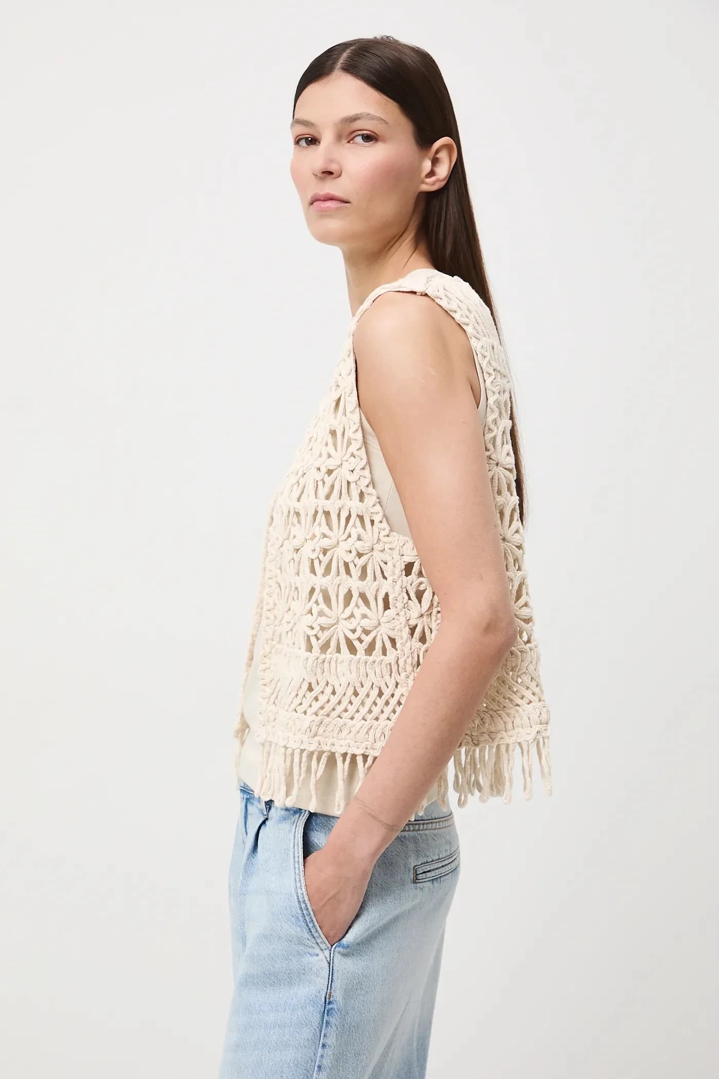 Хлопковый жилет