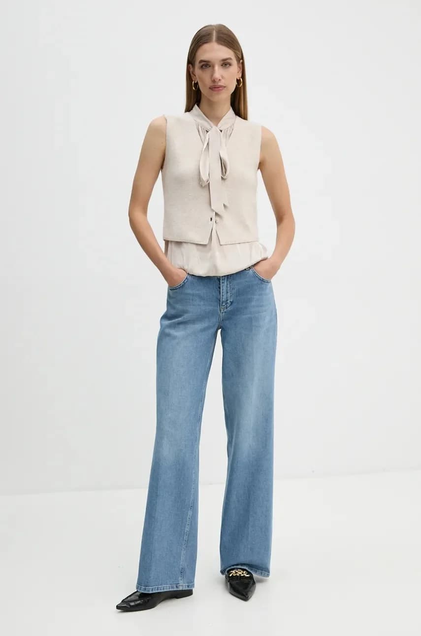 Жилет из смесовой шерсти - фото 2