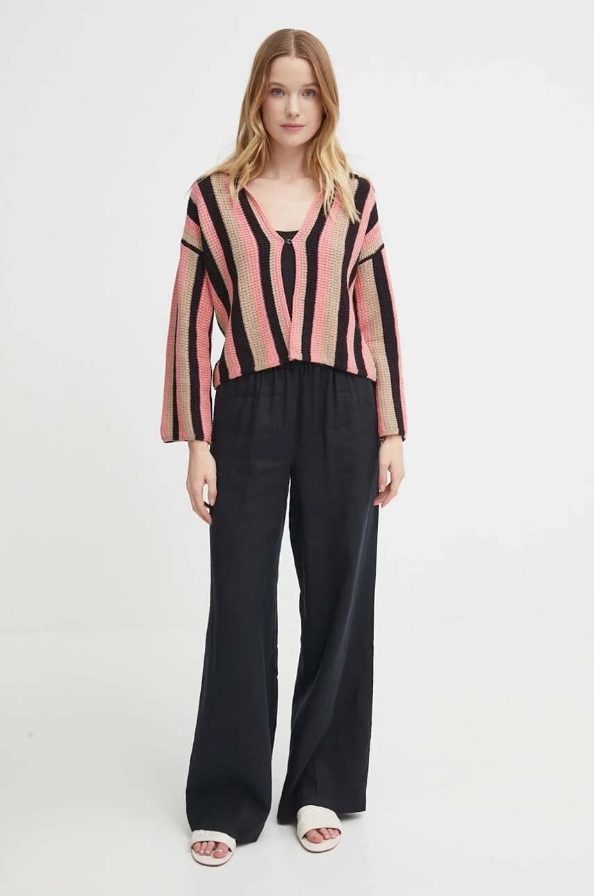 Кардиган из смесового льна - фото 2