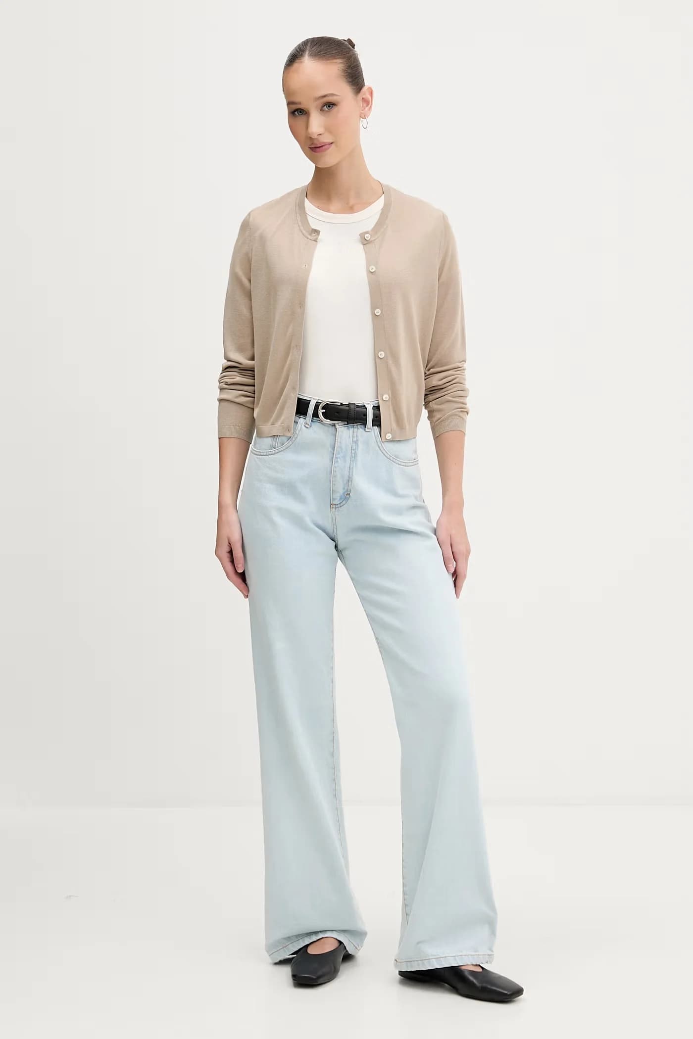 Женский кардиган с оттенком шелка от Sessira - фото 2