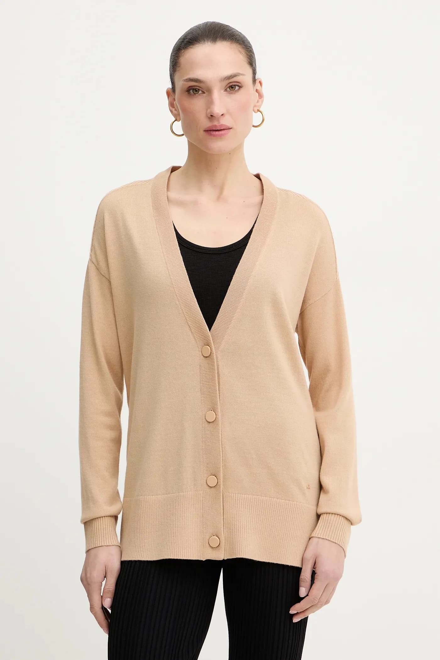 Кардиган с шерстью