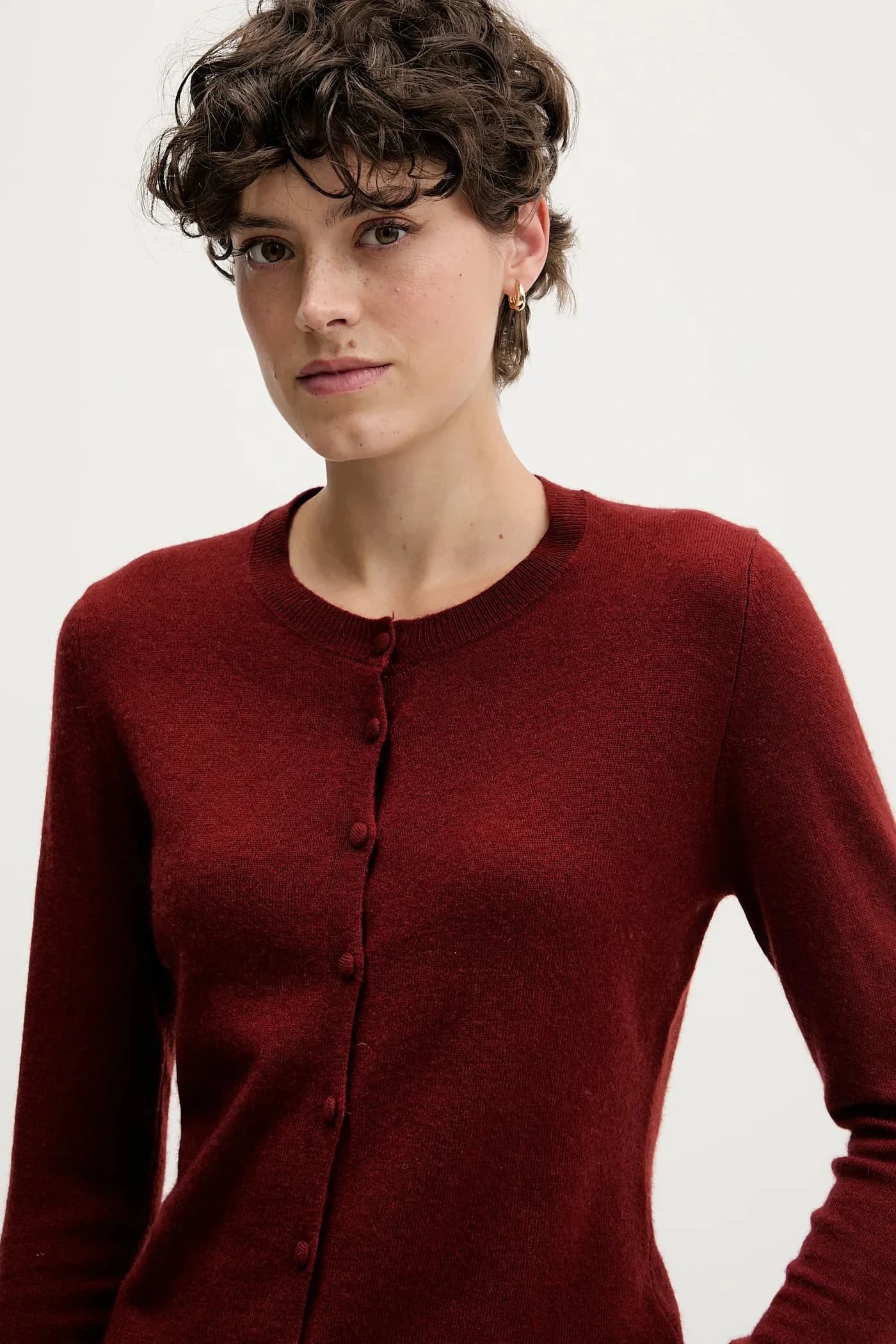 Кардиган из смесовой шерсти - фото 4