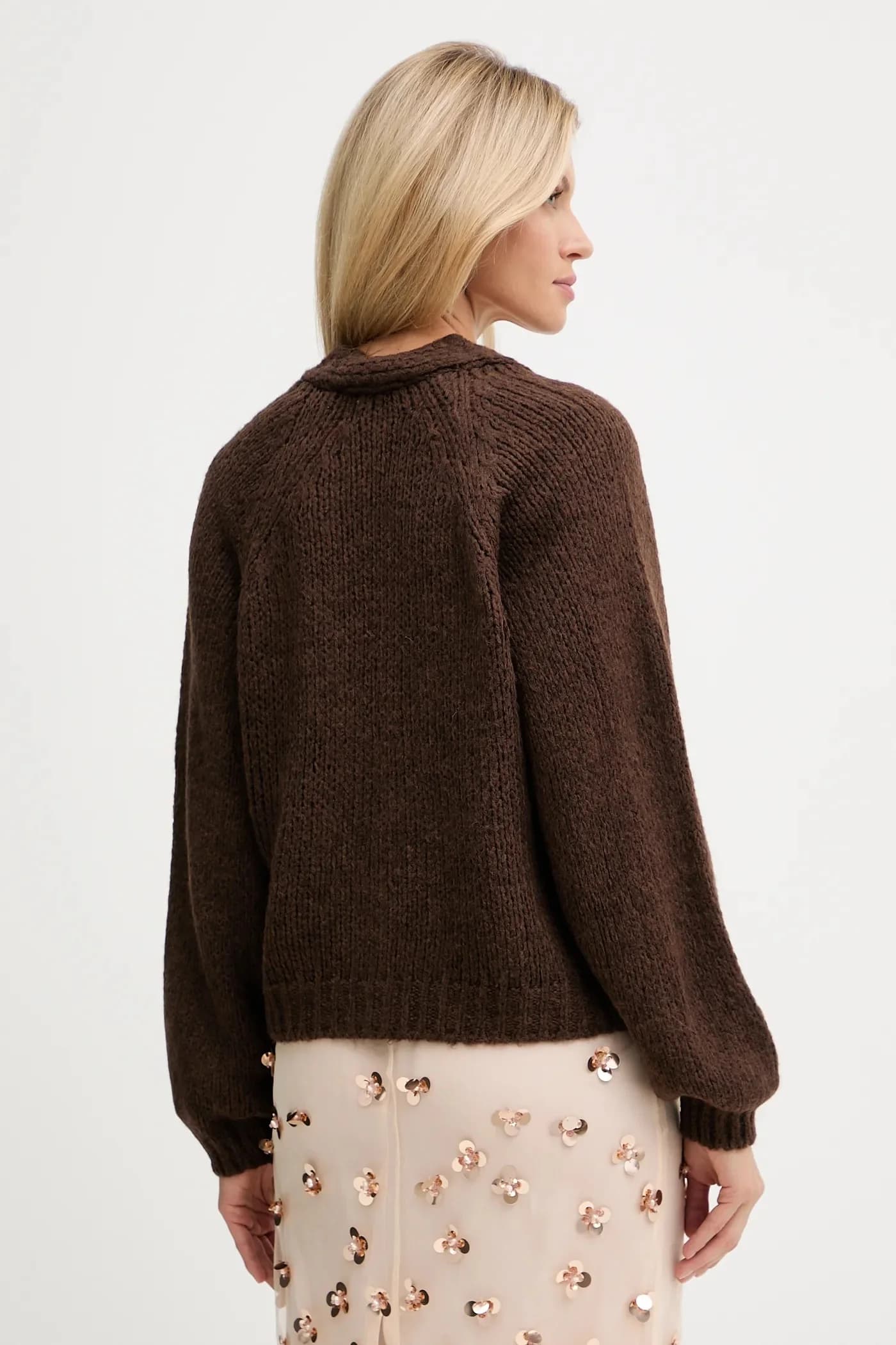 Кардиган из смесовой шерсти - фото 3