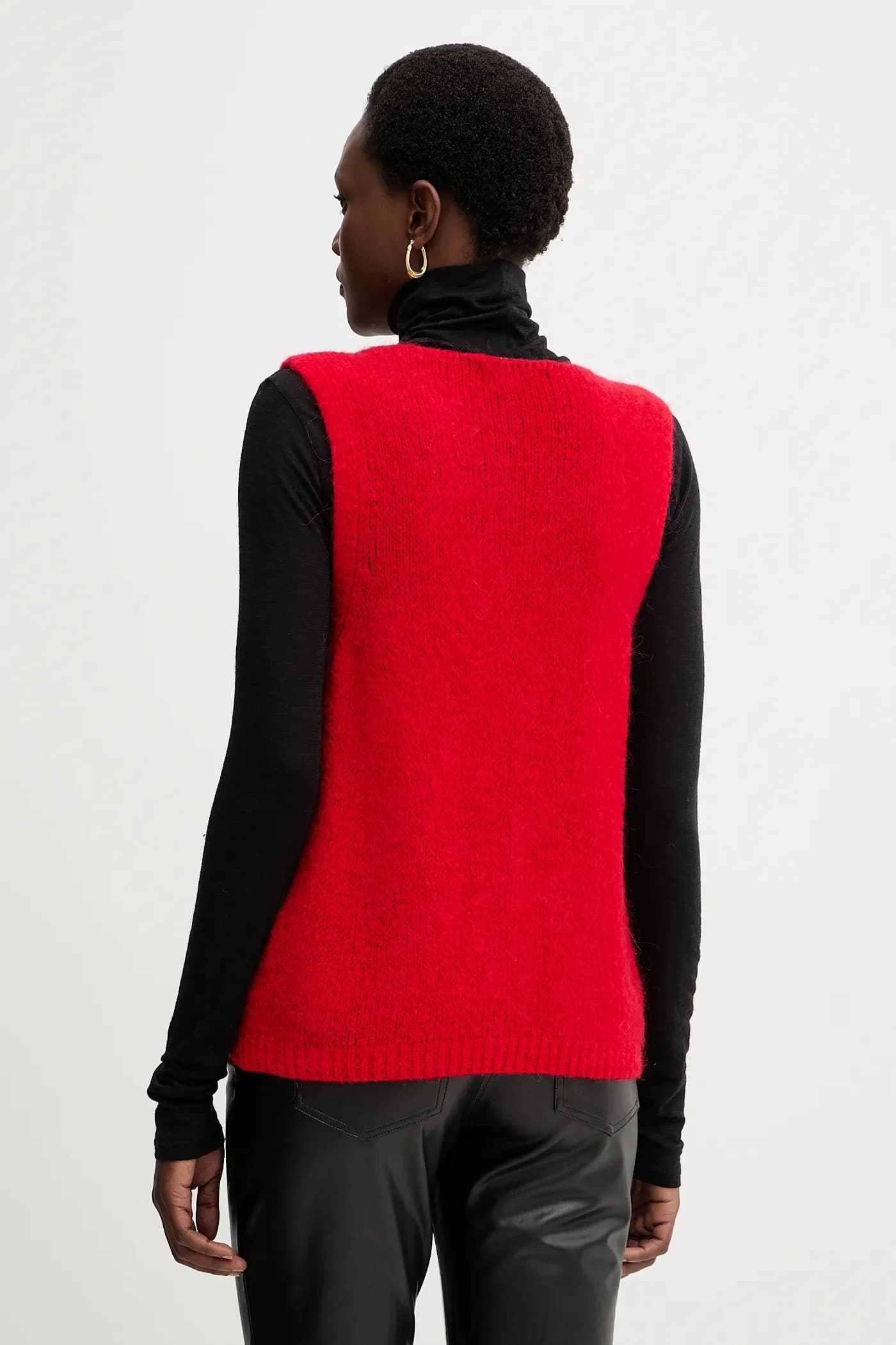 Жилет из смесовой шерсти - фото 3