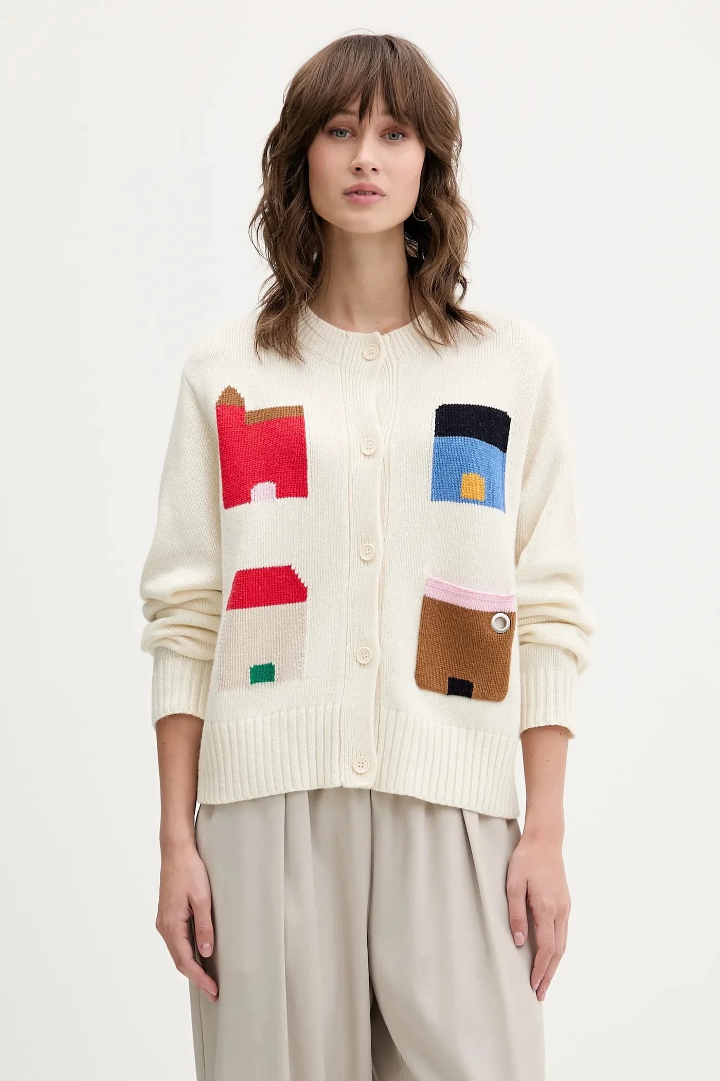 Кардиган с шерстью