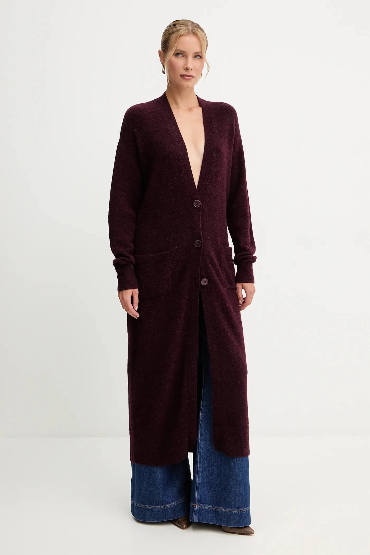 Кардиган с альпакой