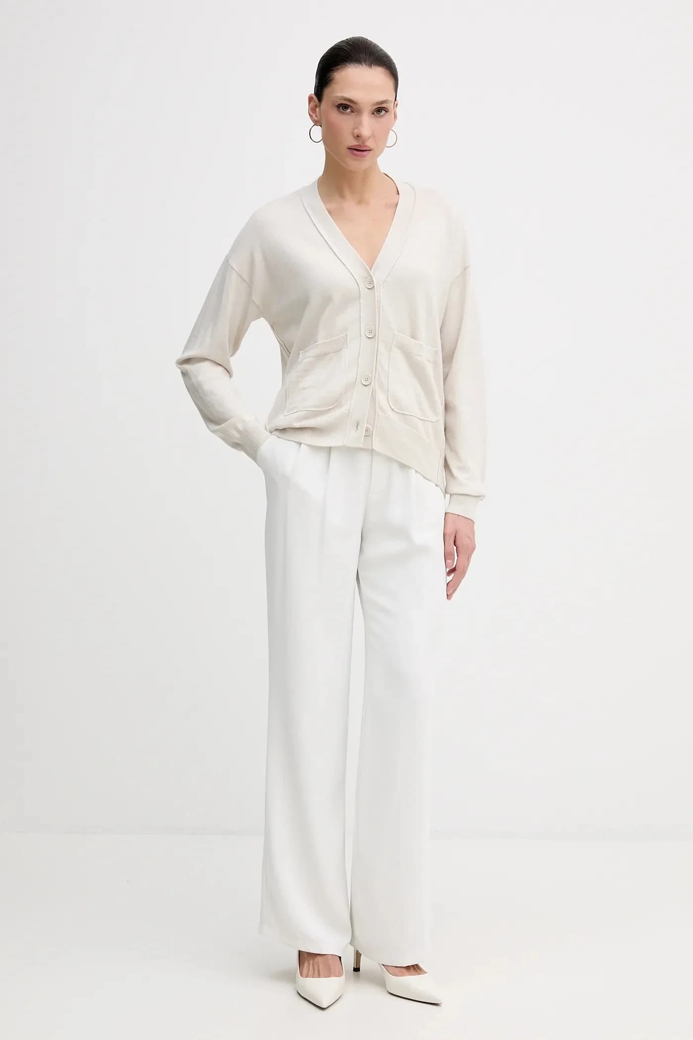 Кардиган из смесовой шерсти - фото 2