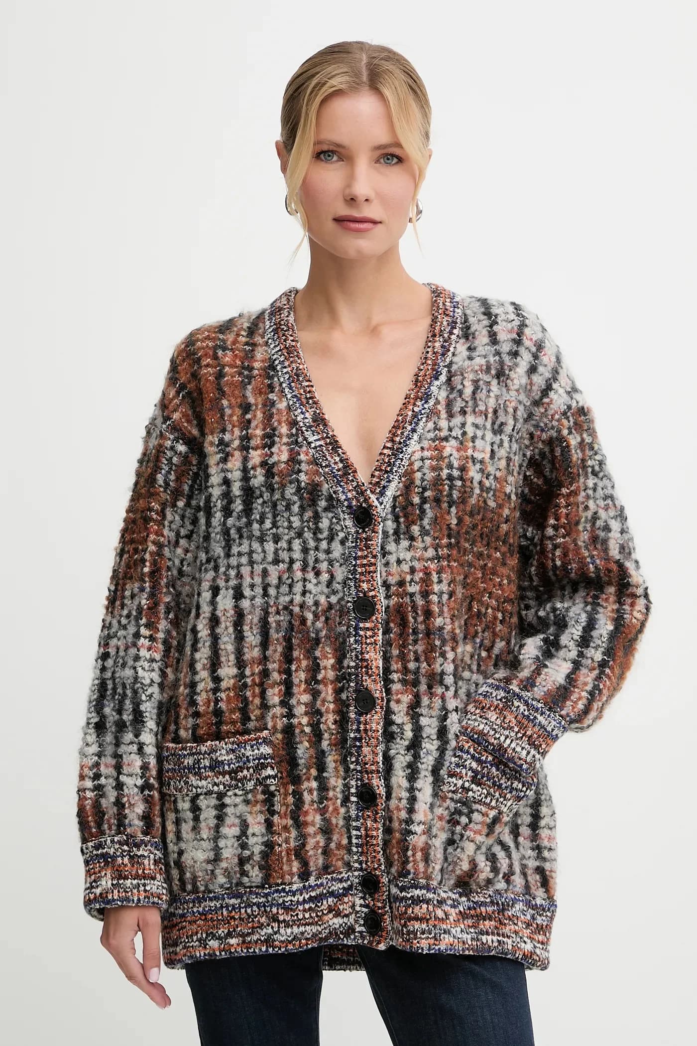 Кардиган с шерстью