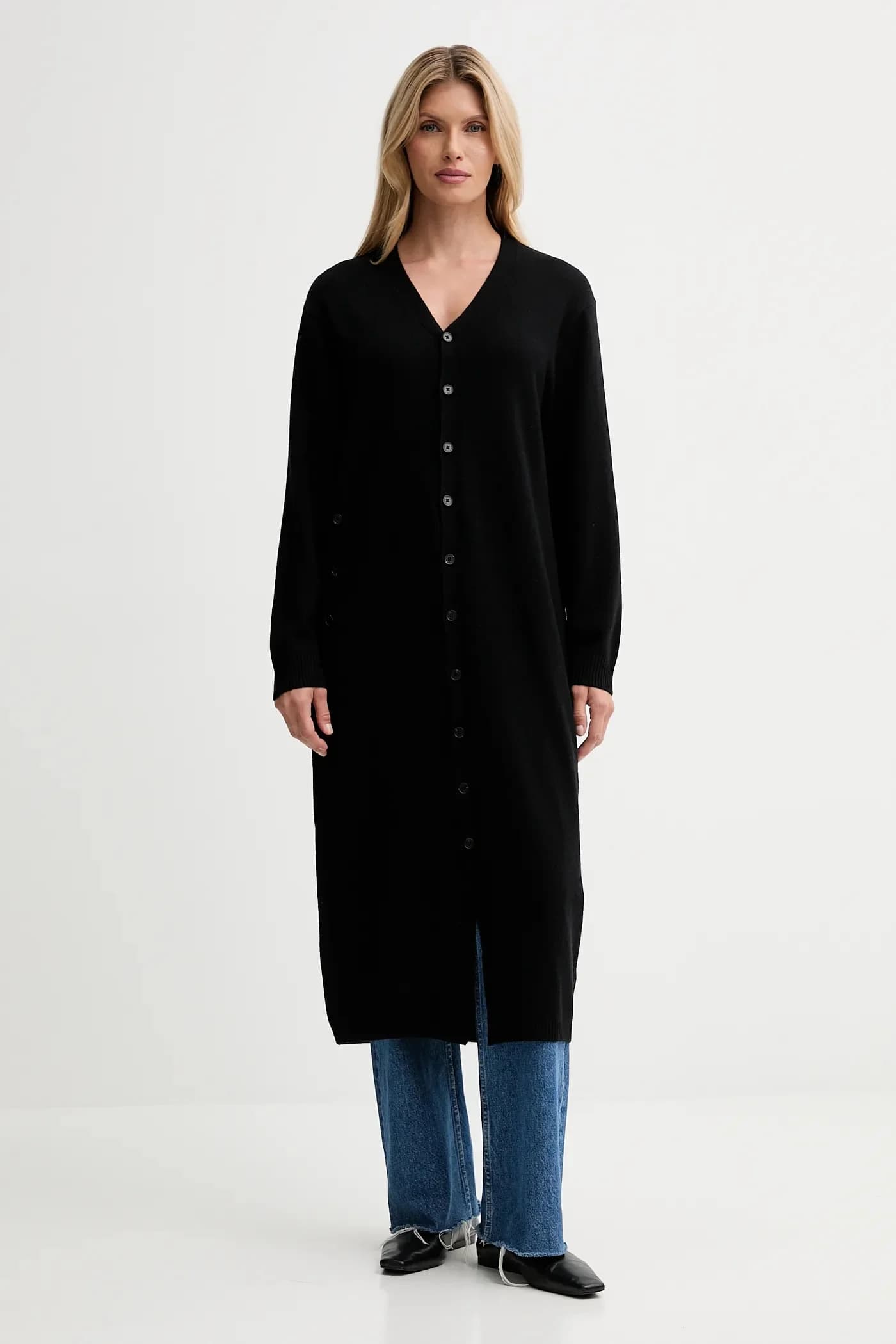 Кардиган с шерстью