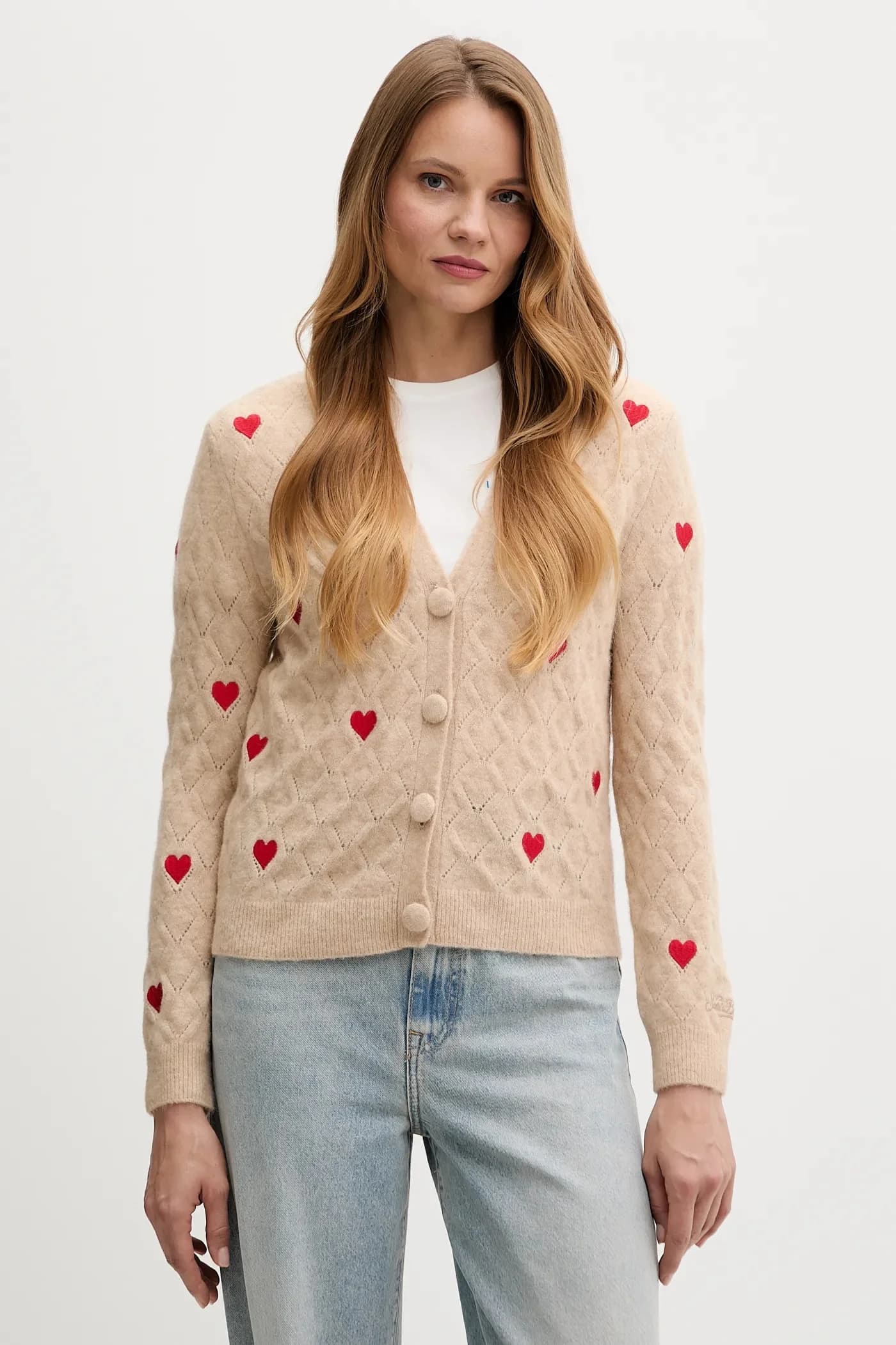 Кардиган с шерстью