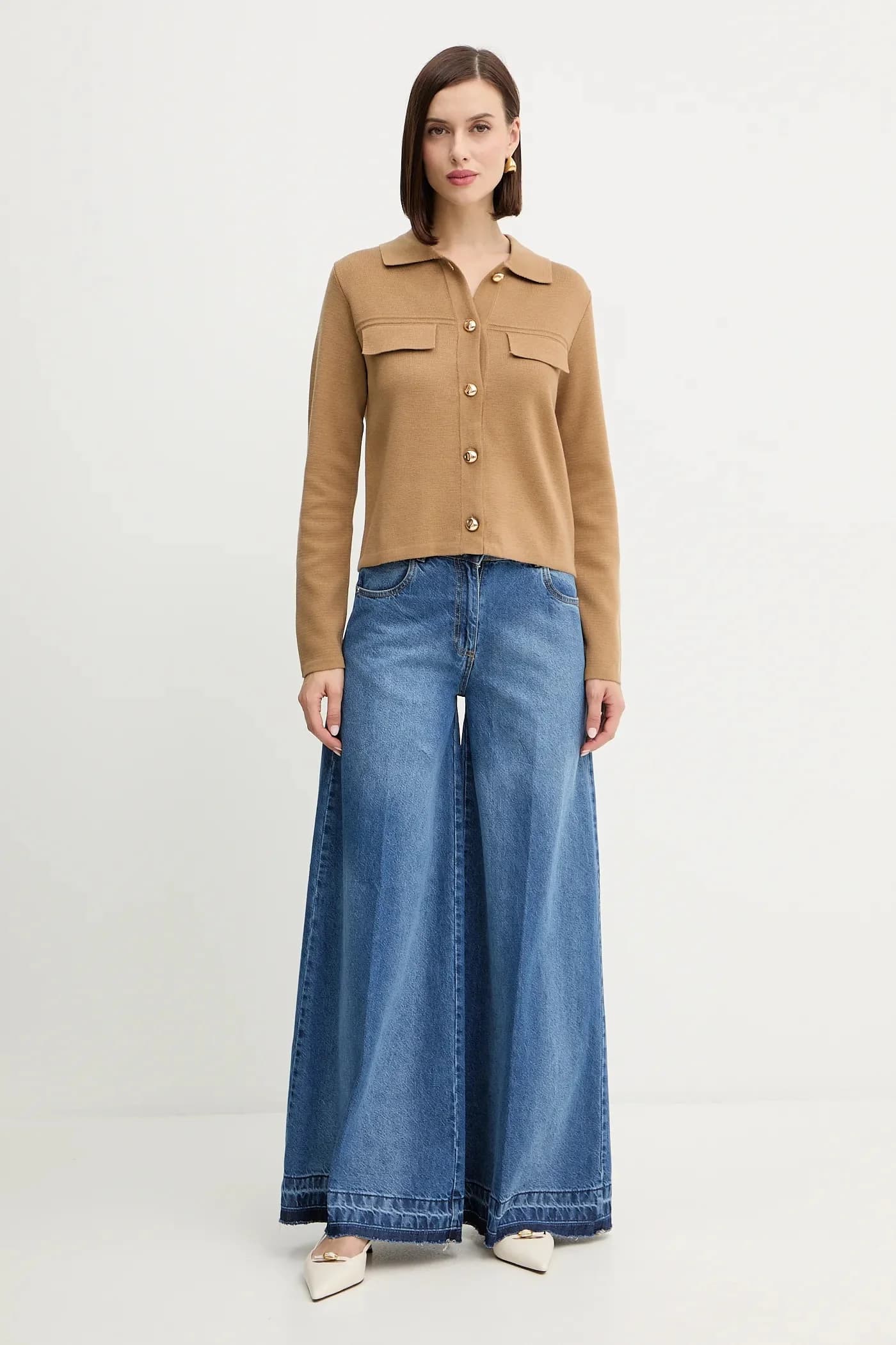 Кардиган из смесовой шерсти - фото 2