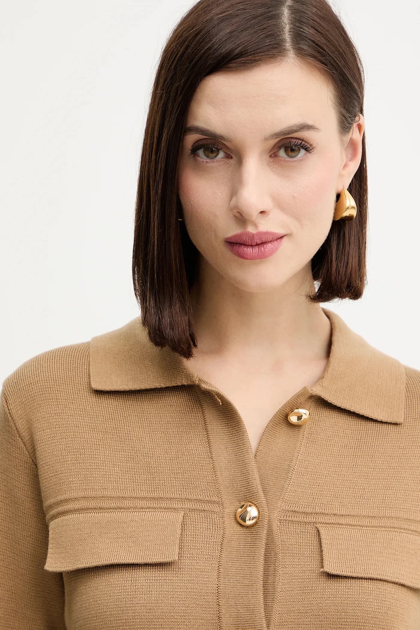 Кардиган из смесовой шерсти - фото 4