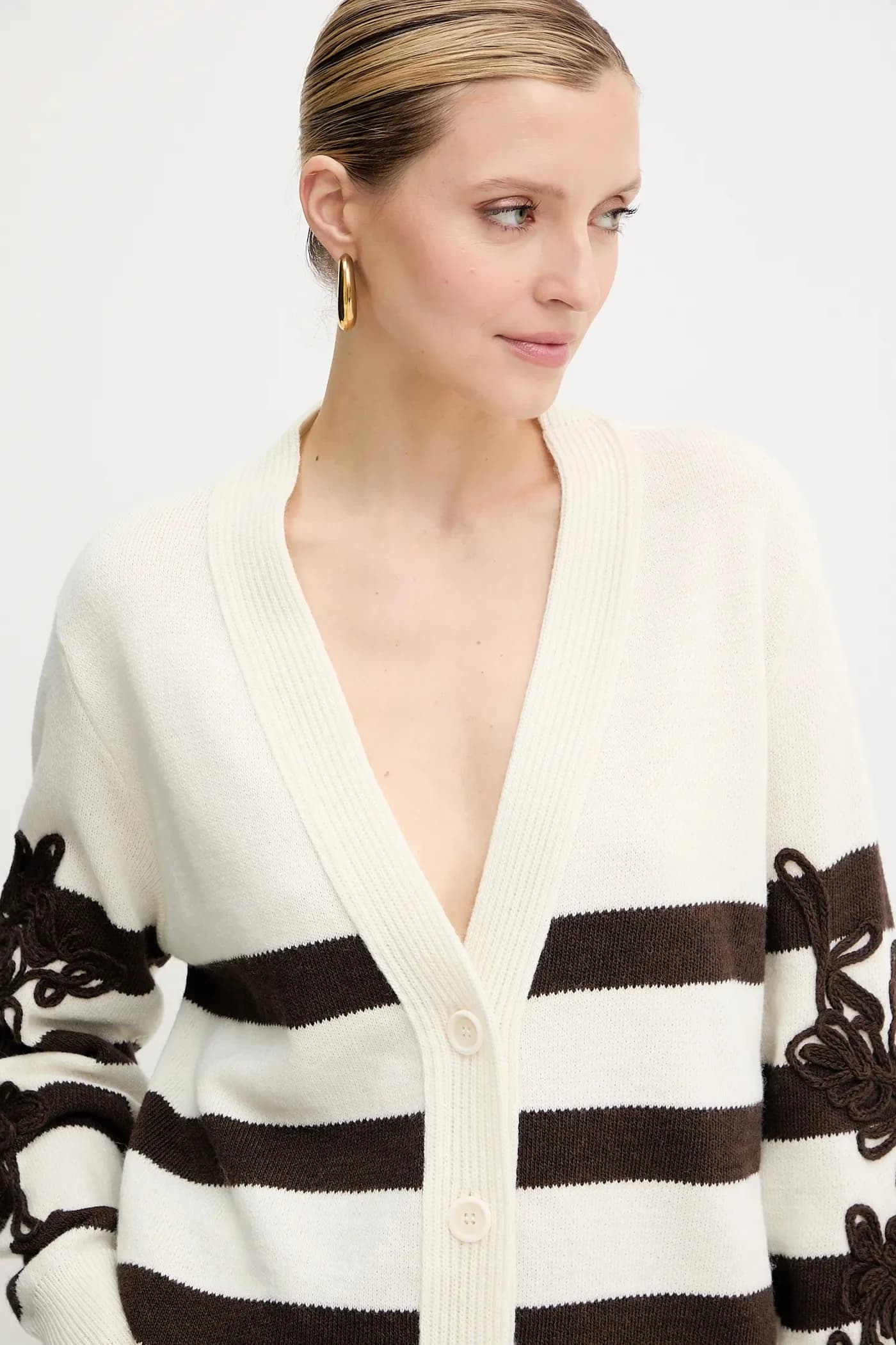 Кардиган из смесовой шерсти - фото 4