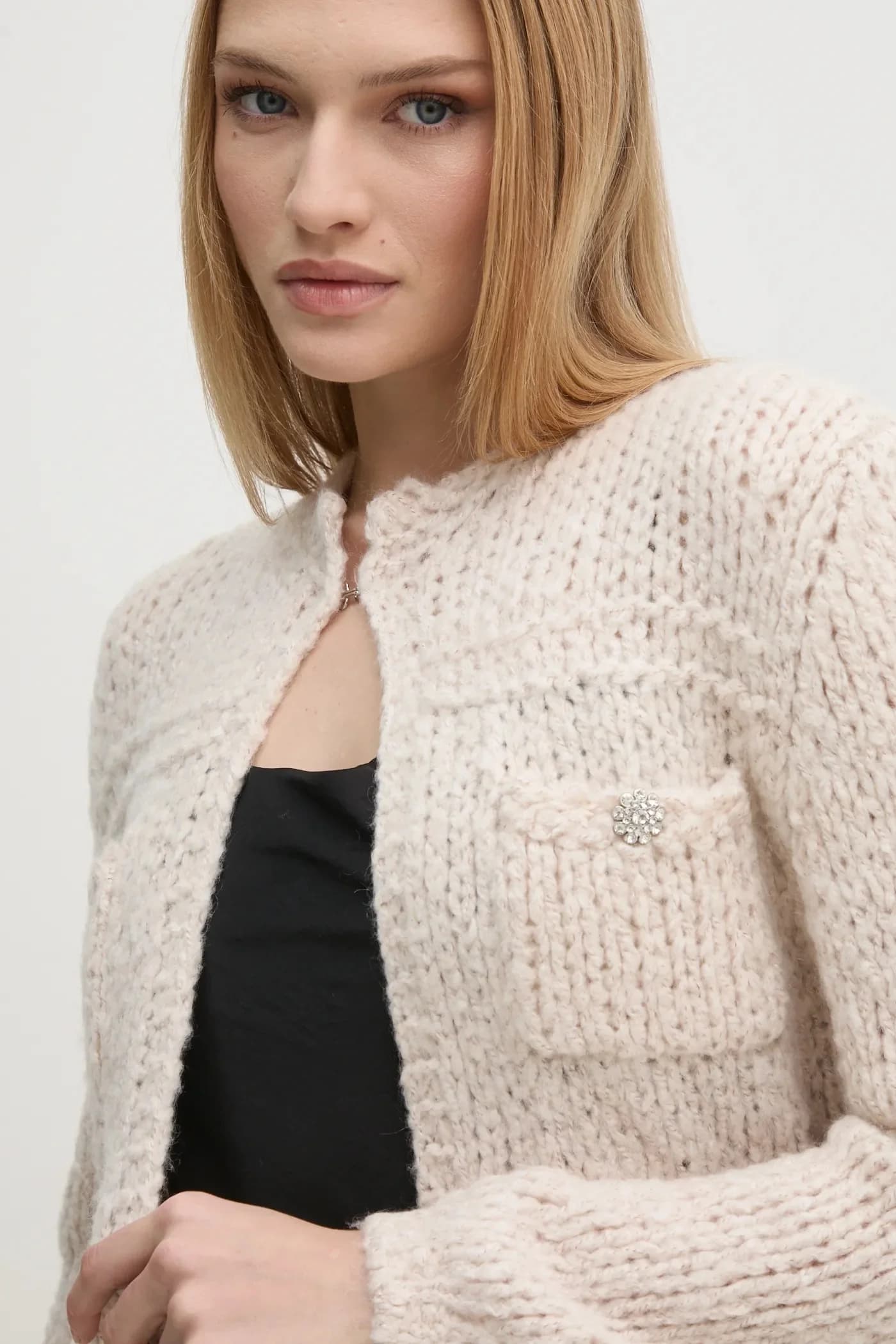 Кардиган из смесовой шерсти - фото 4