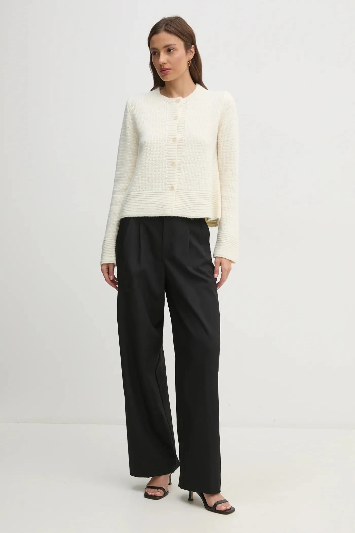 Кардиган из смесовой шерсти - фото 2