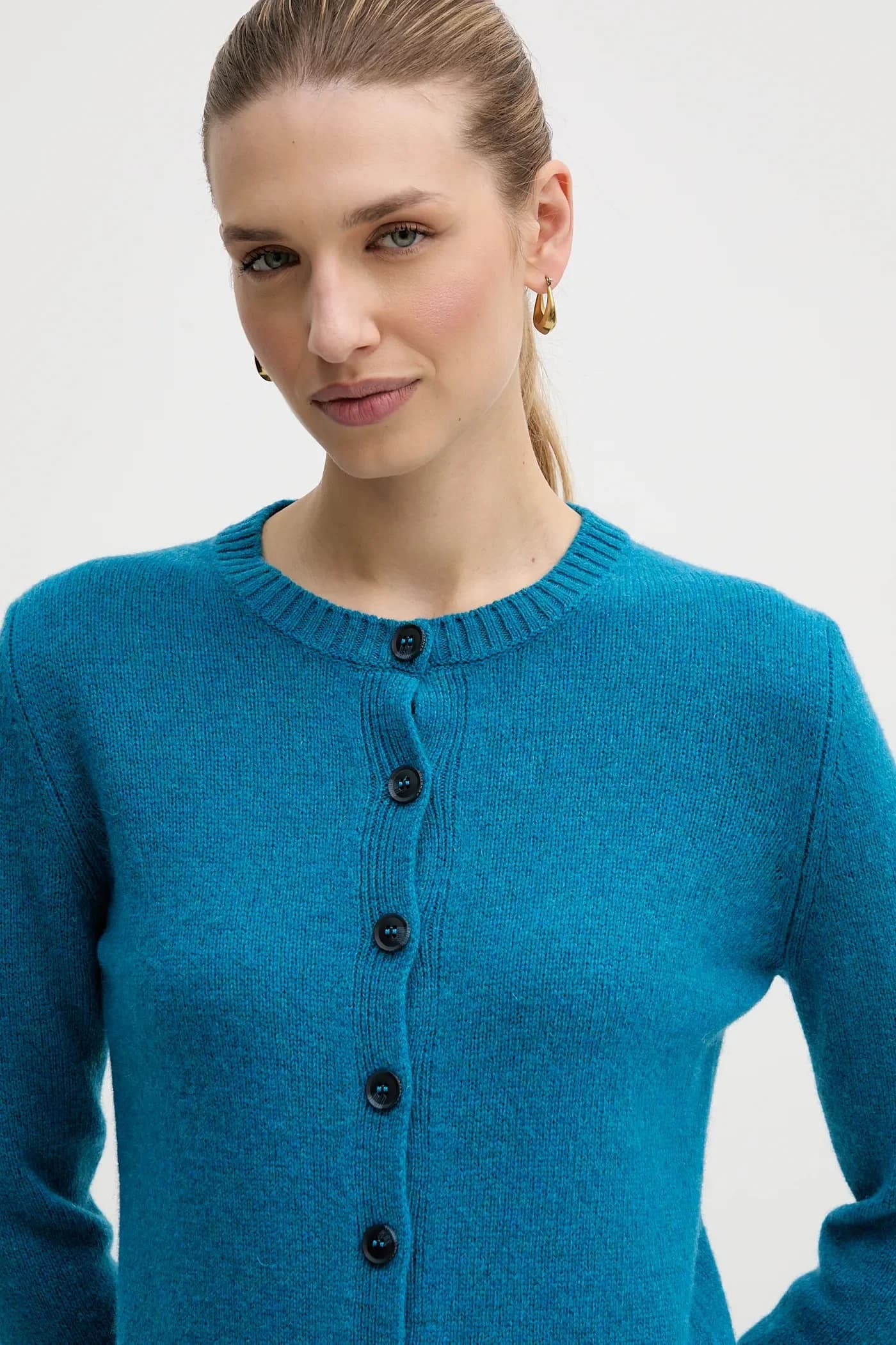 Шерстяной кардиган - фото 4