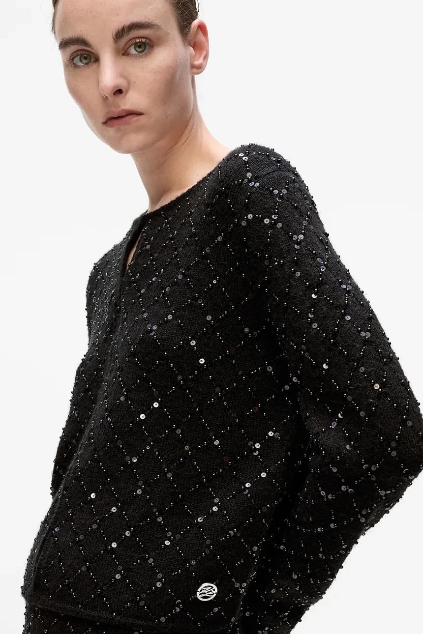 Кардиган из смесовой шерсти - фото 2