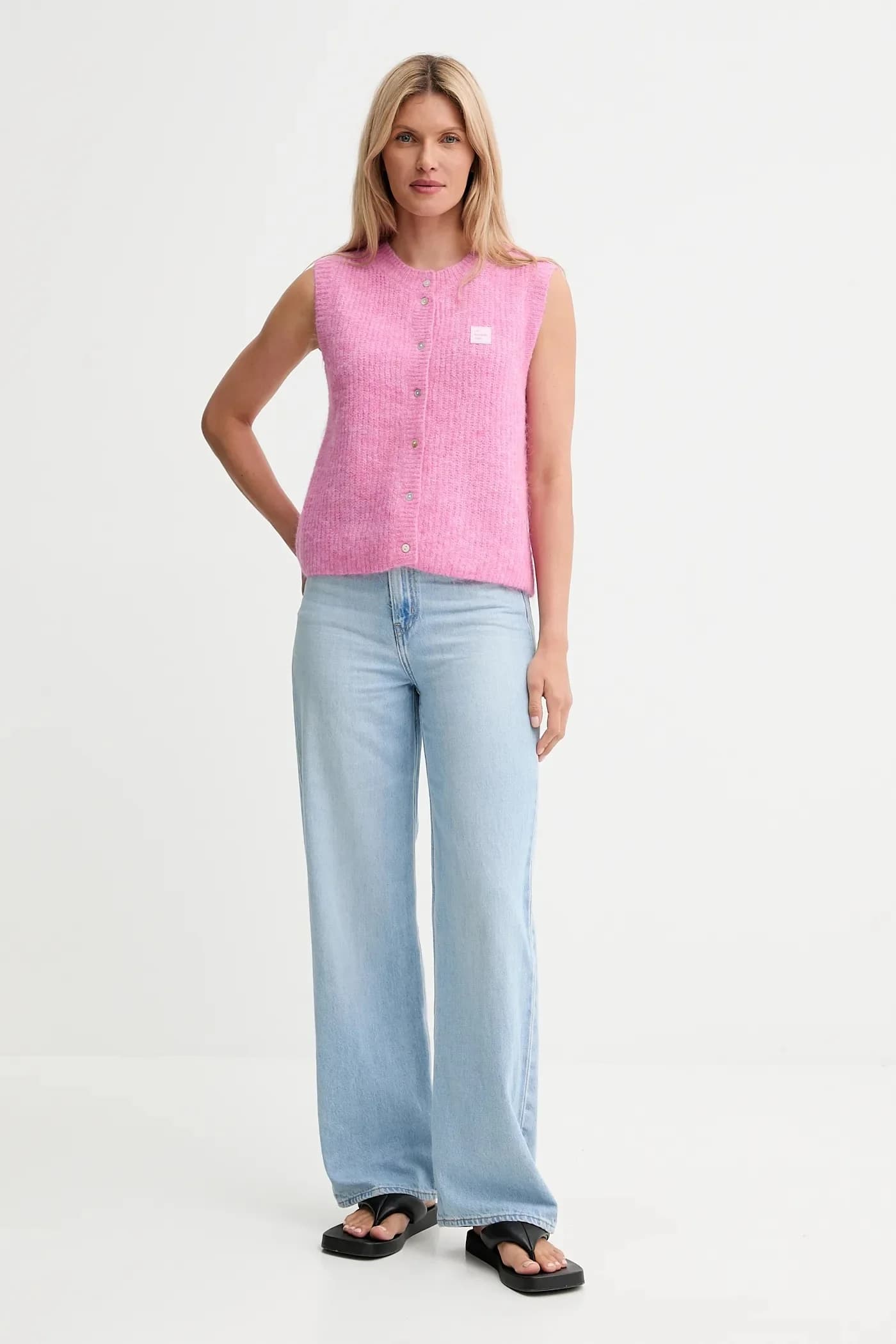 Жилет из смесовой шерсти - фото 2