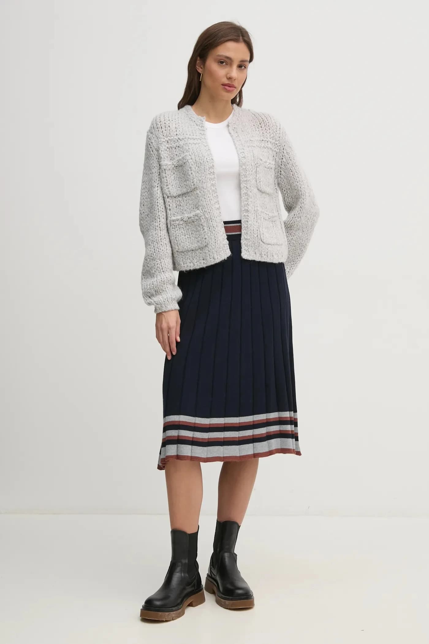 Кардиган из смесовой шерсти - фото 2