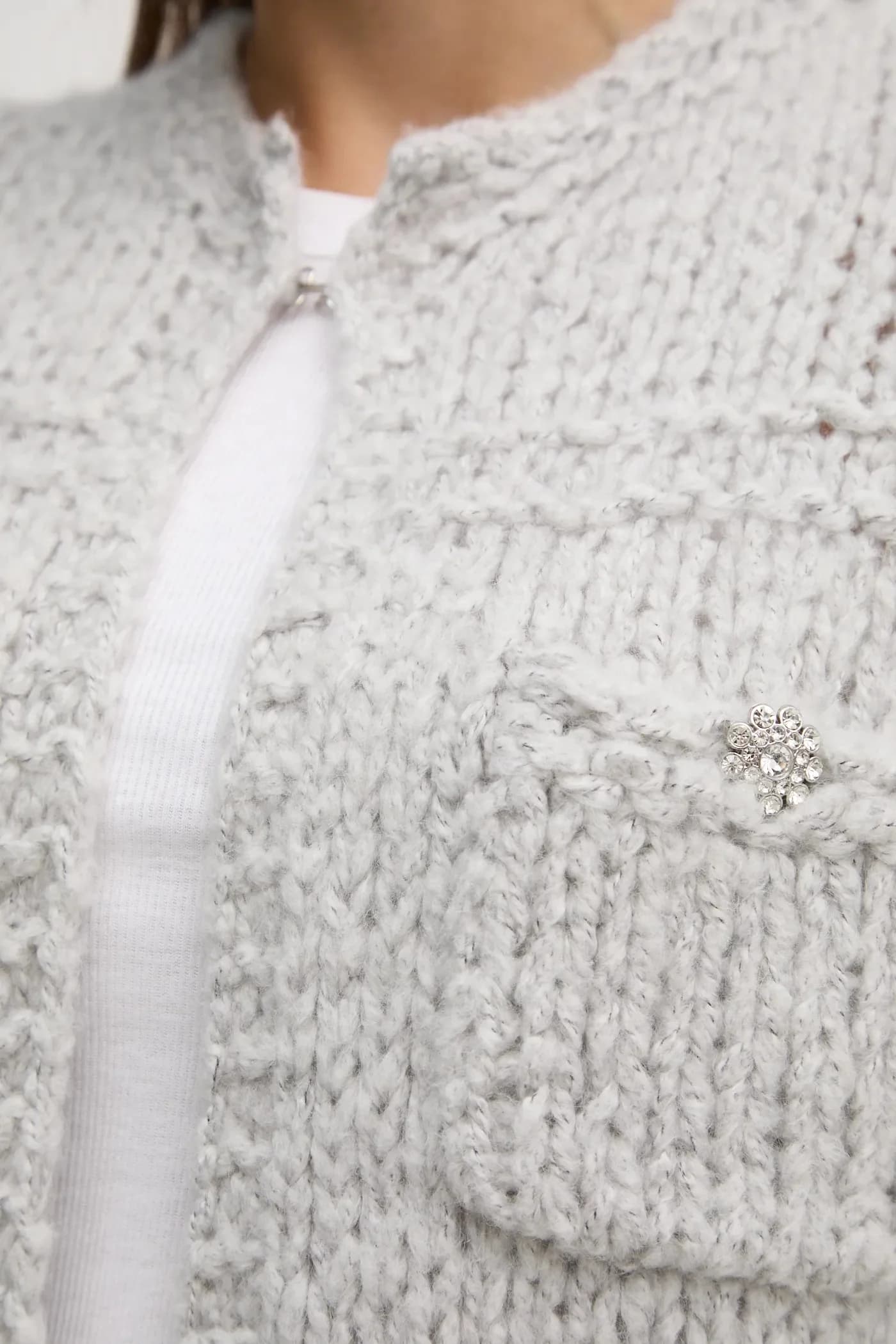 Кардиган из смесовой шерсти - фото 5