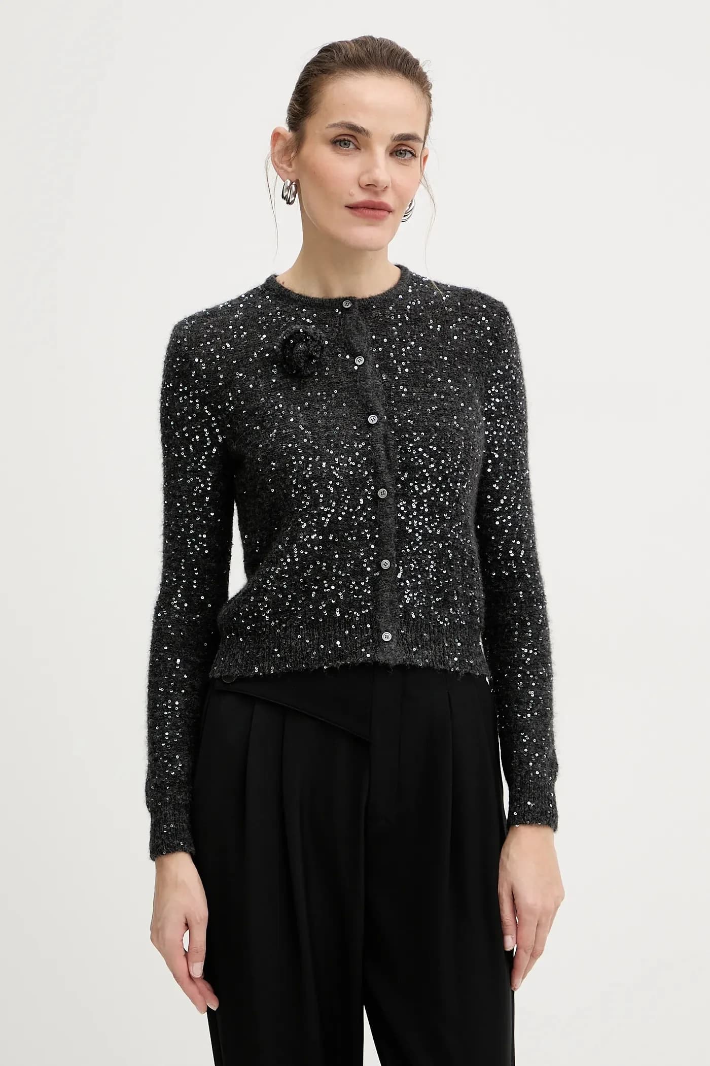 Кардиган с шерстью