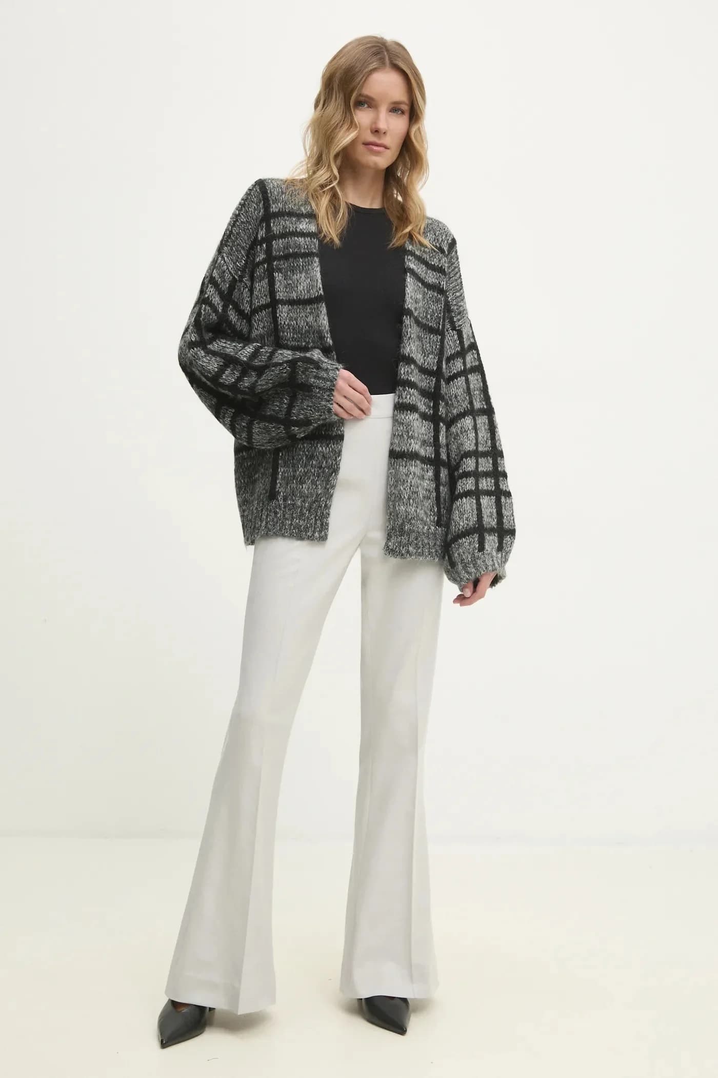 Кардиган из смесовой шерсти - фото 2