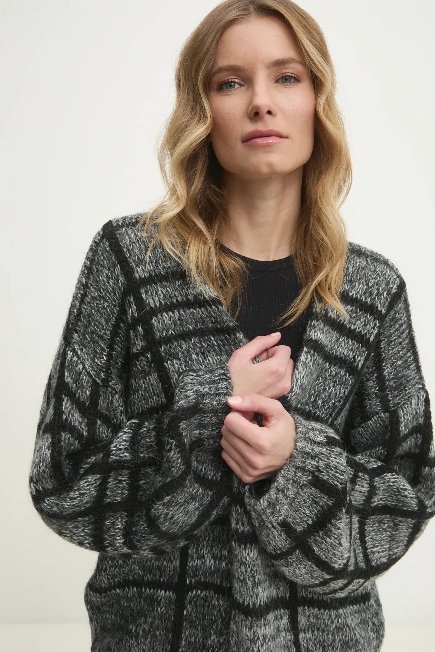 Кардиган из смесовой шерсти - фото 4