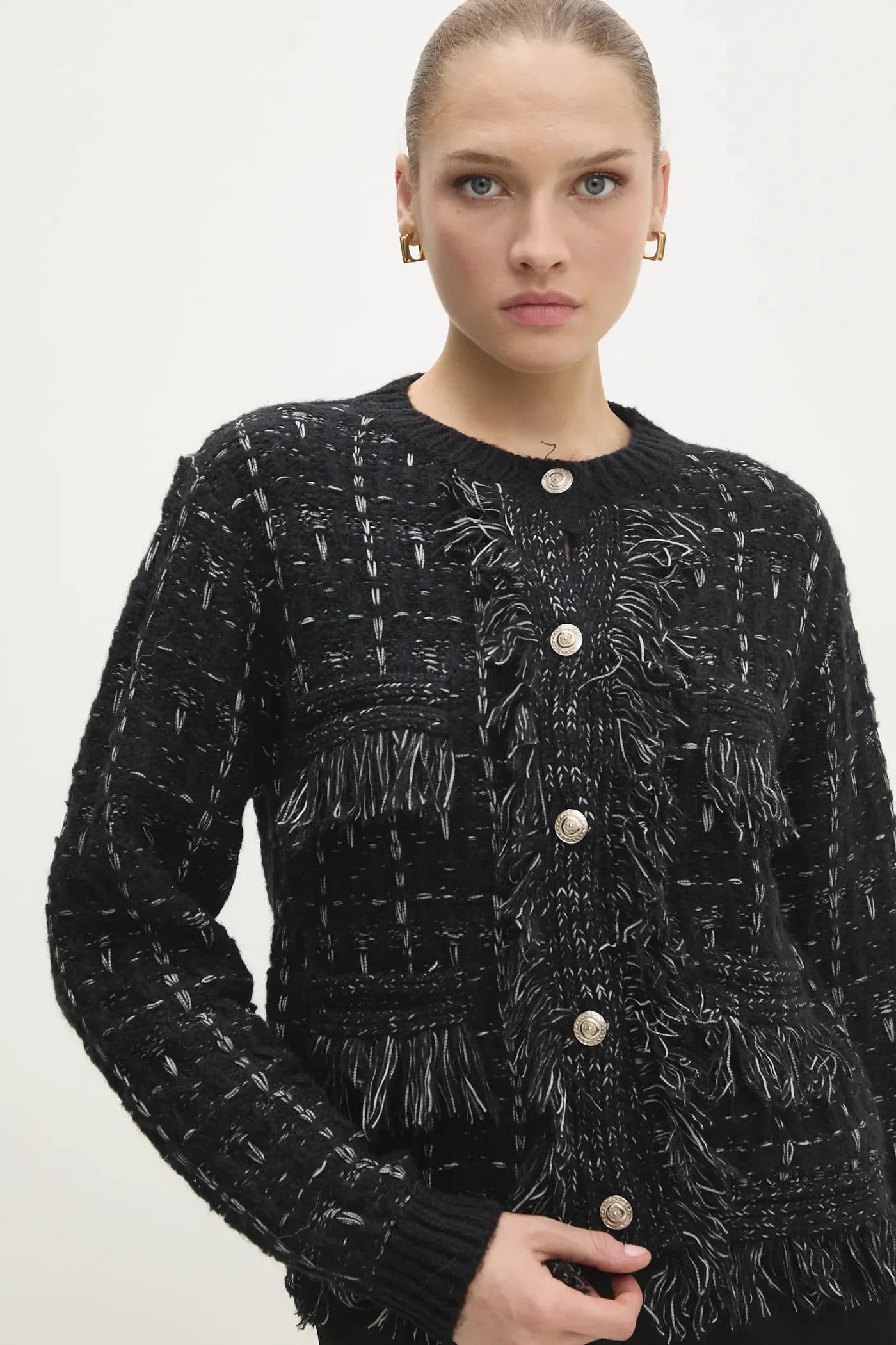 Кардиган из смесовой шерсти - фото 4