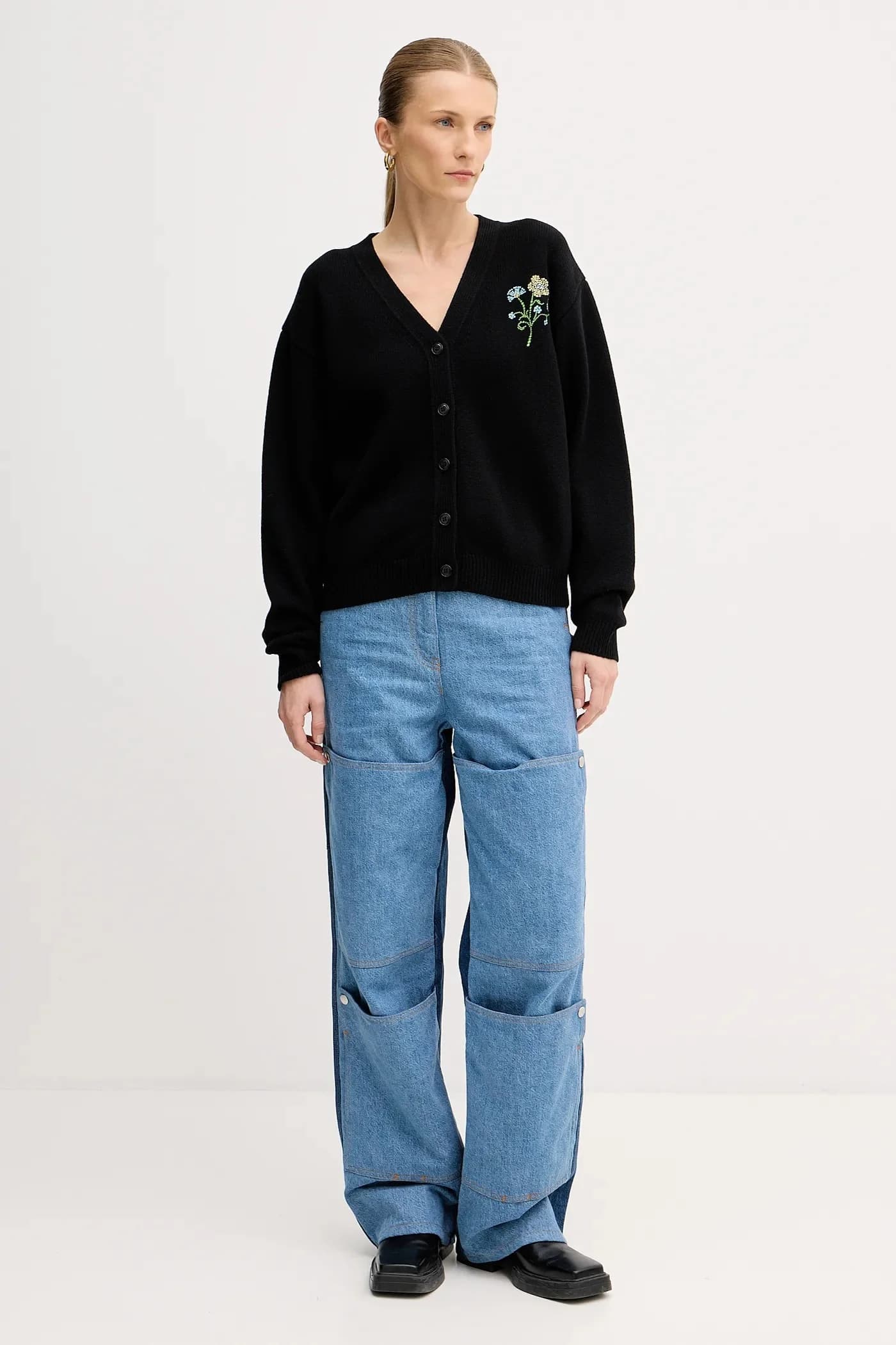 Шерстяной кардиган Jungle Flower - фото 2