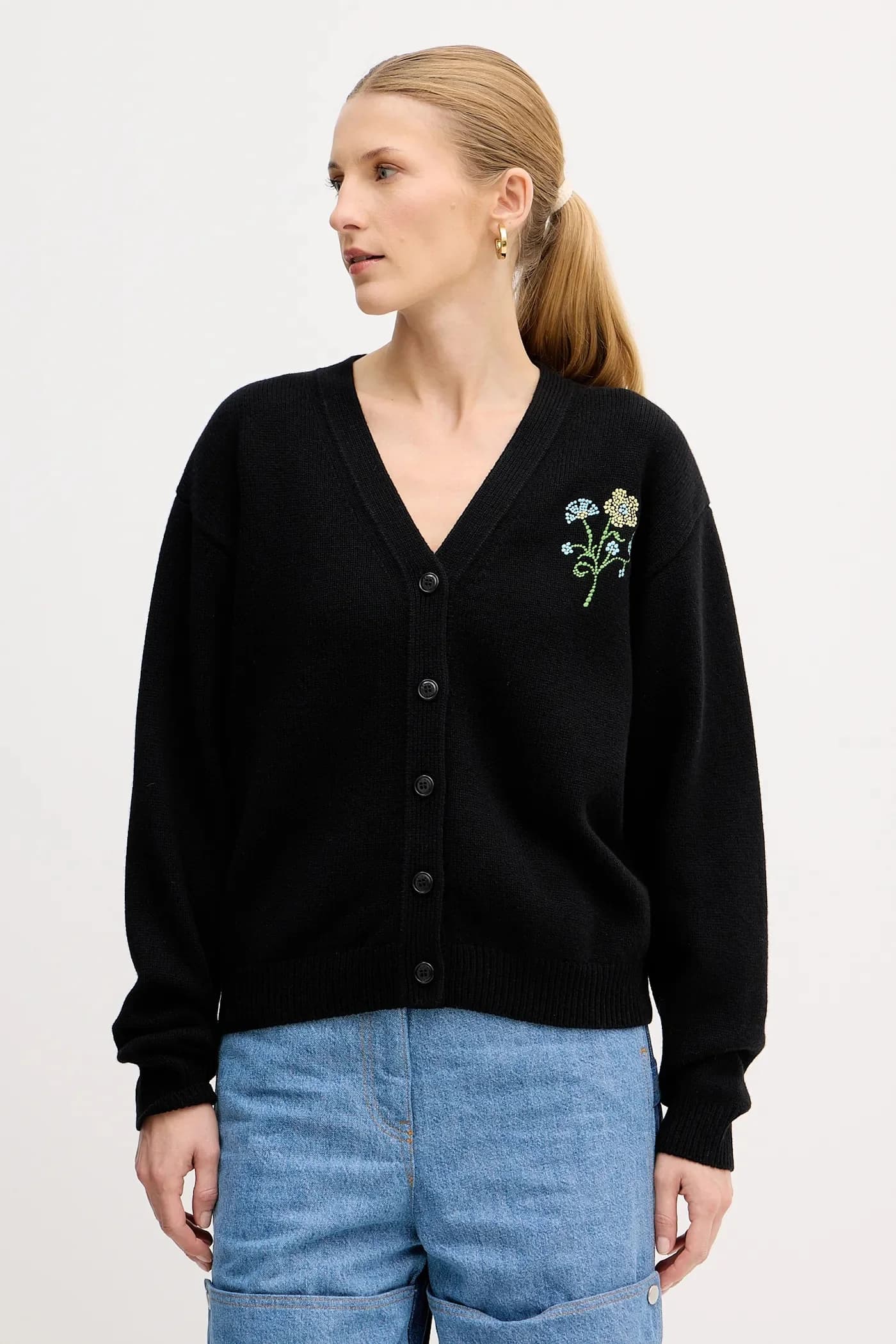 Шерстяной кардиган Jungle Flower - фото 3
