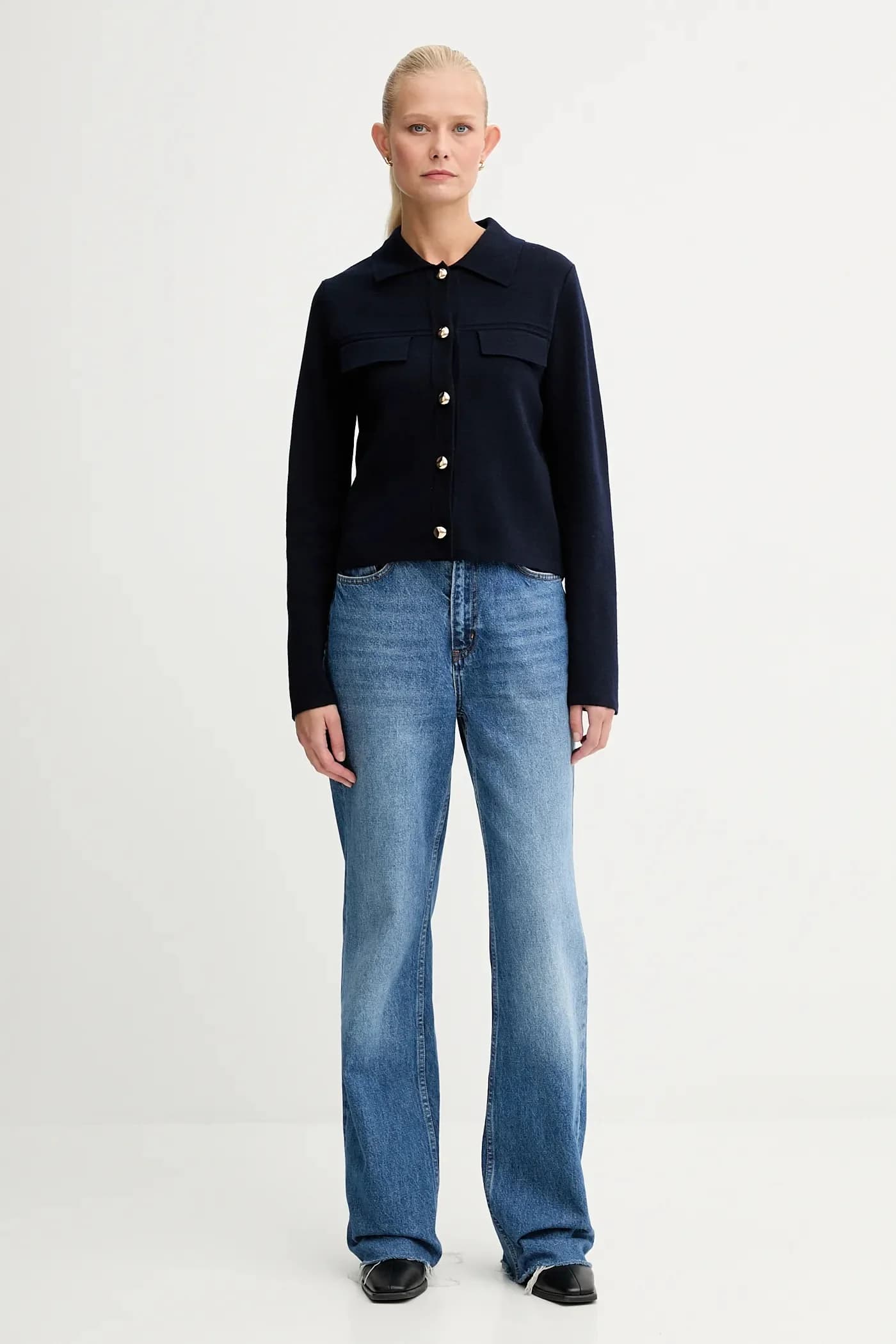 Кардиган из смесовой шерсти - фото 2