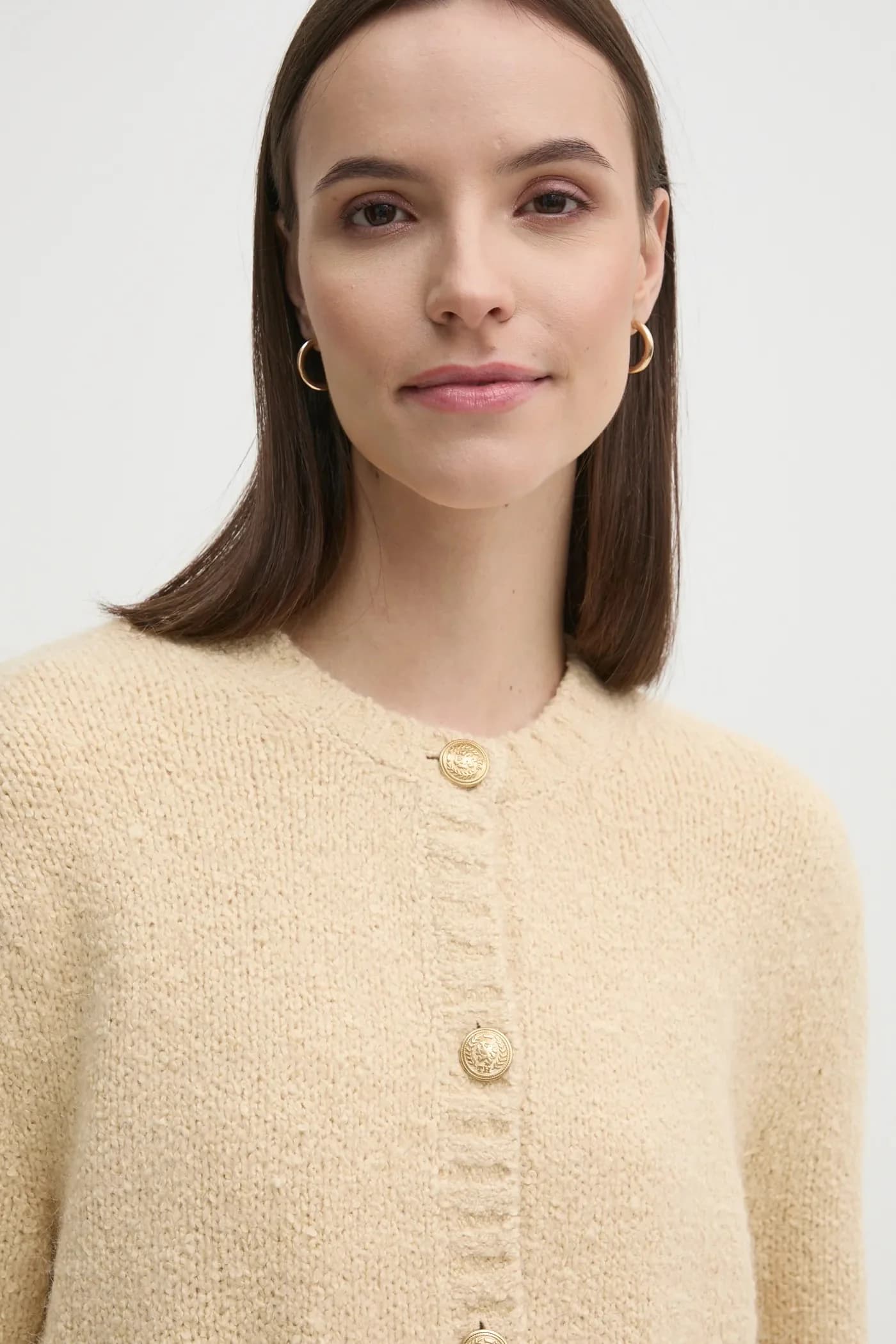 Кардиган из смесовой шерсти - фото 4