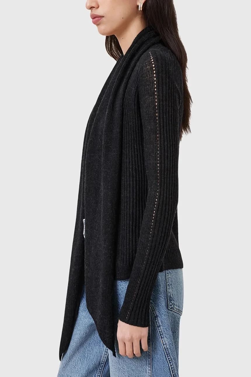 Кардиган из смесовой шерсти HARPER - фото 4