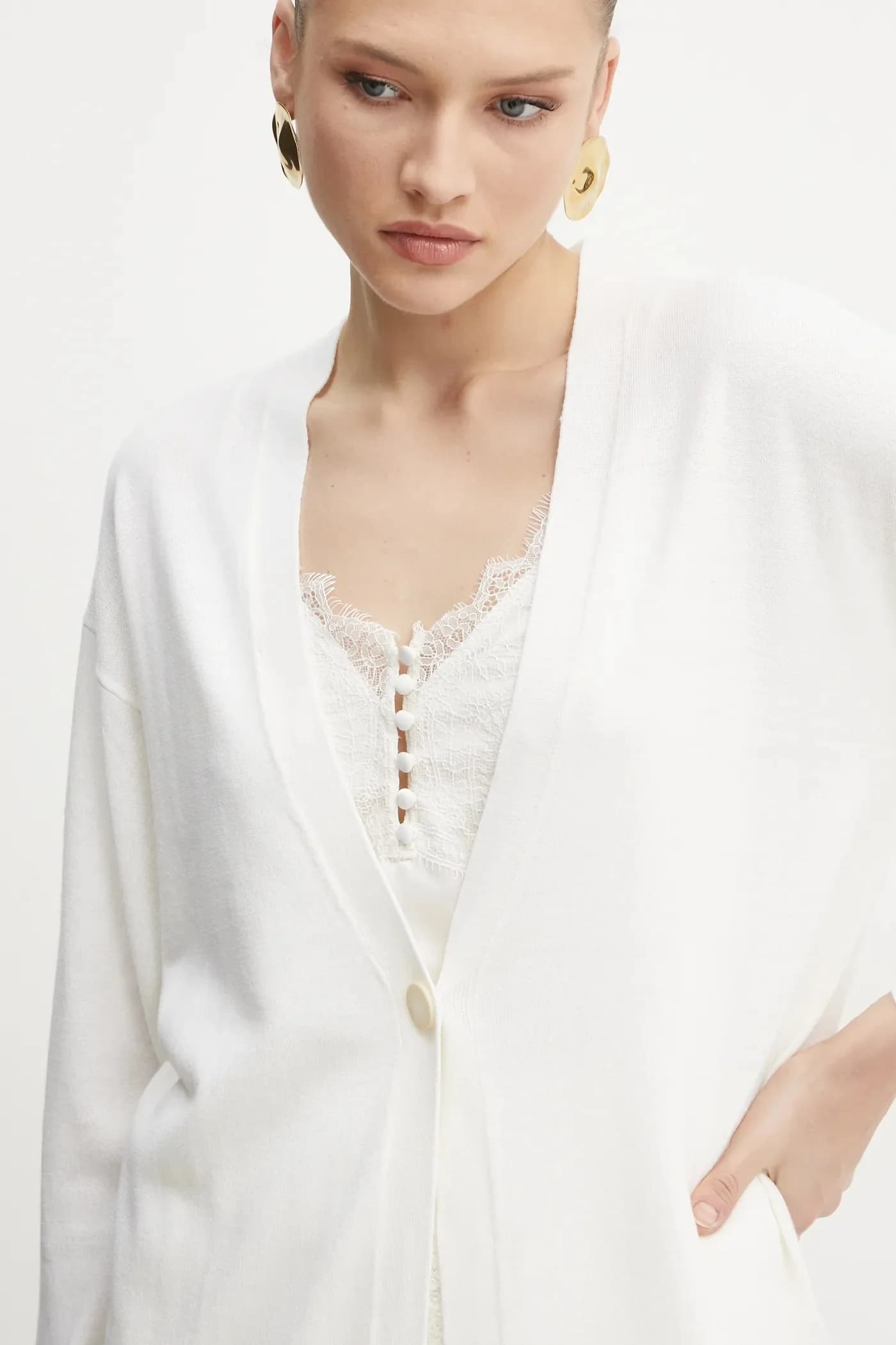 Шерстяной кардиган - фото 4