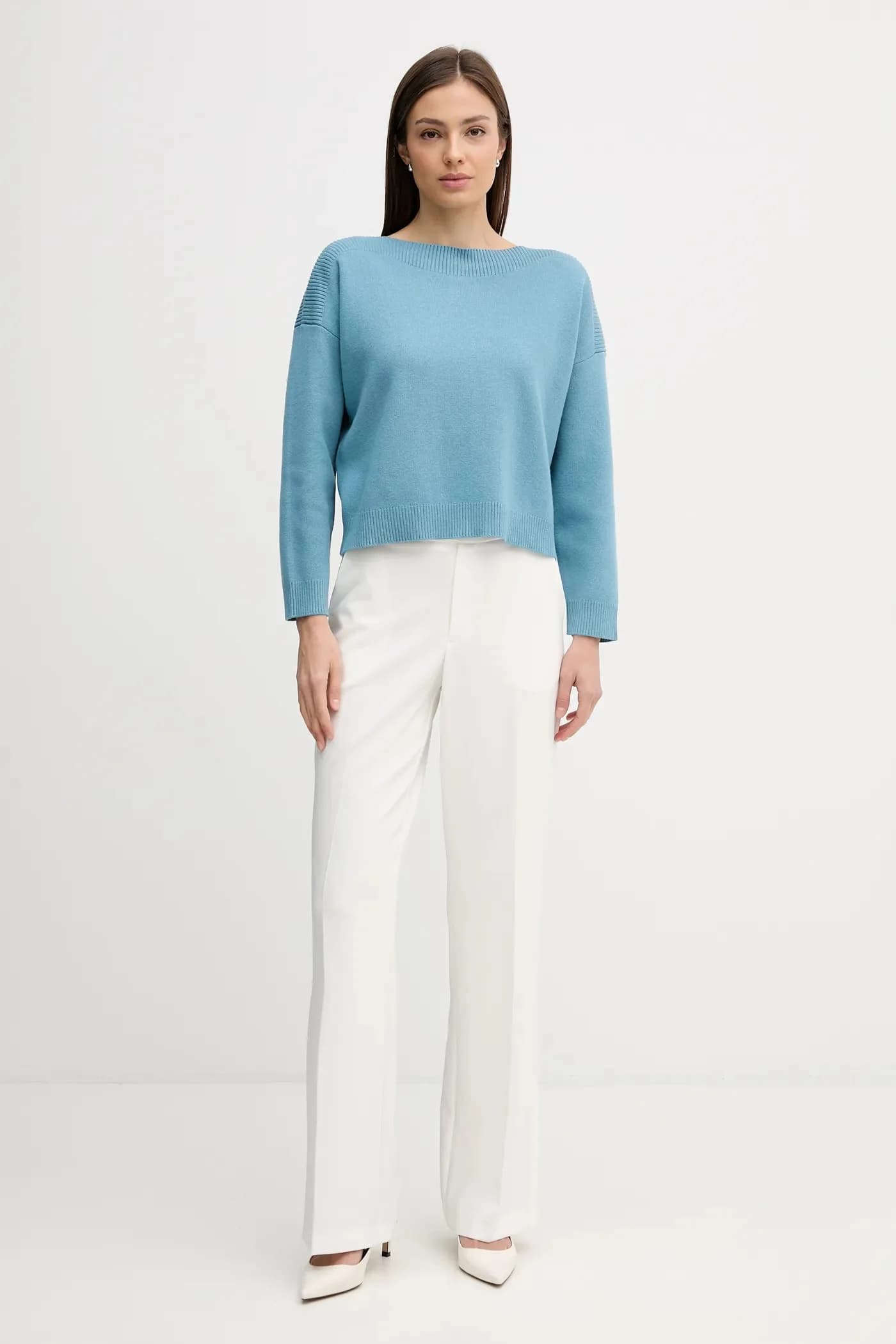 Свитер из смесовой шерсти - фото 2