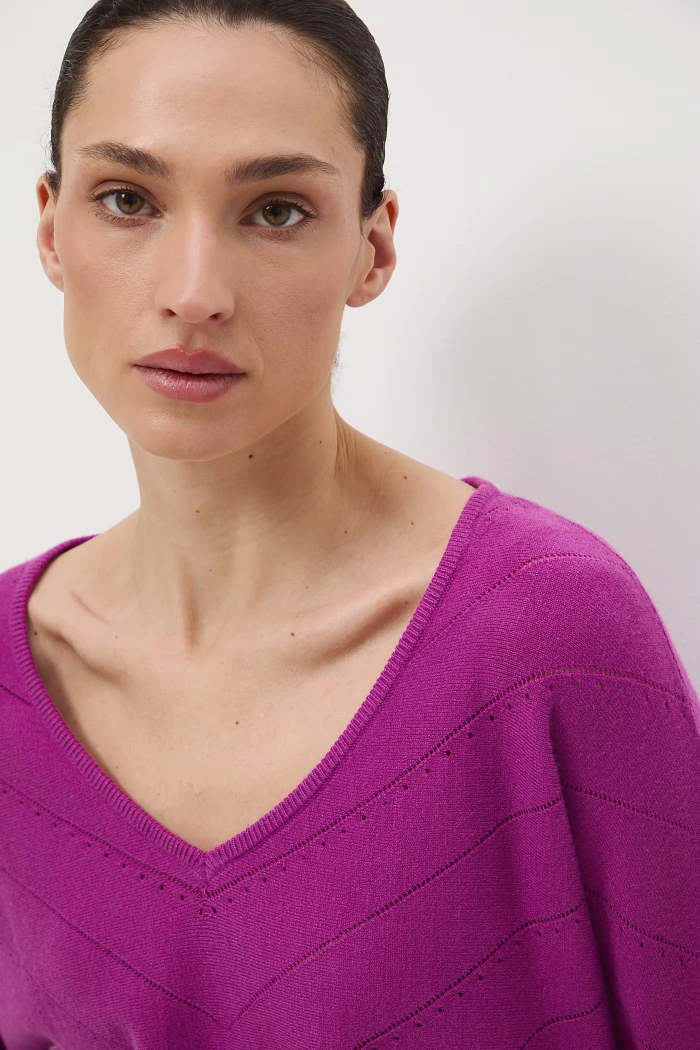 Женский ажурный свитер - фото 4