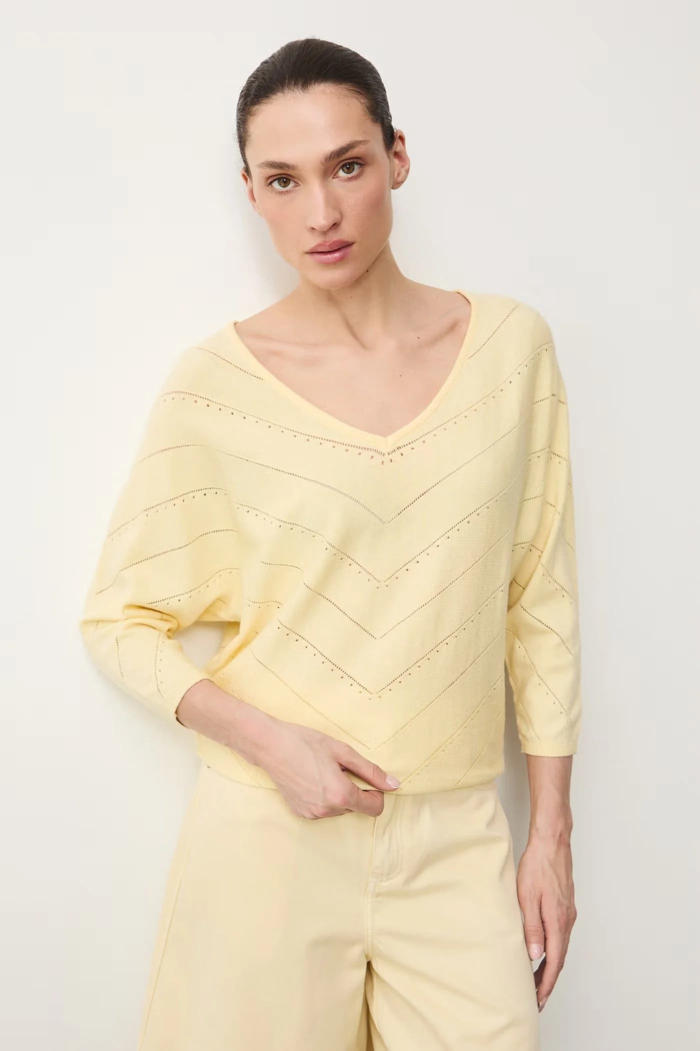 Женский ажурный свитер - фото 2