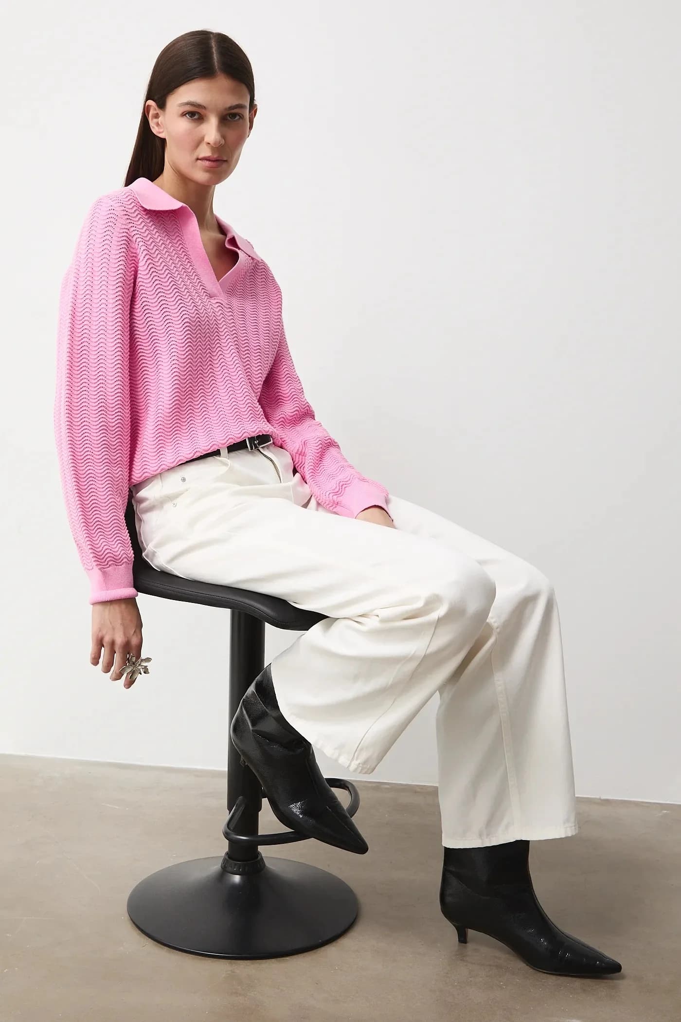 Хлопковый свитер - фото 4