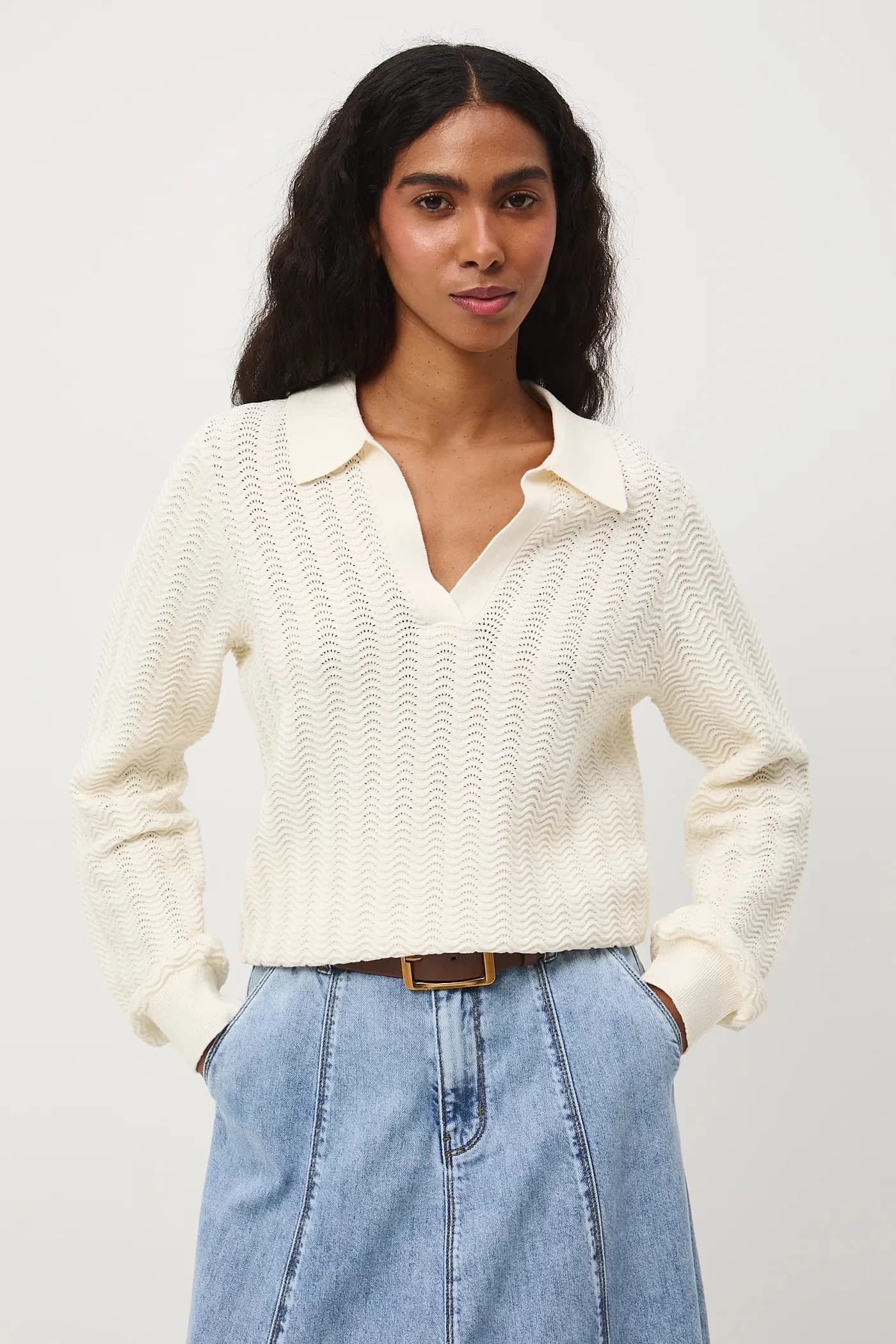 Хлопковый свитер - фото 2