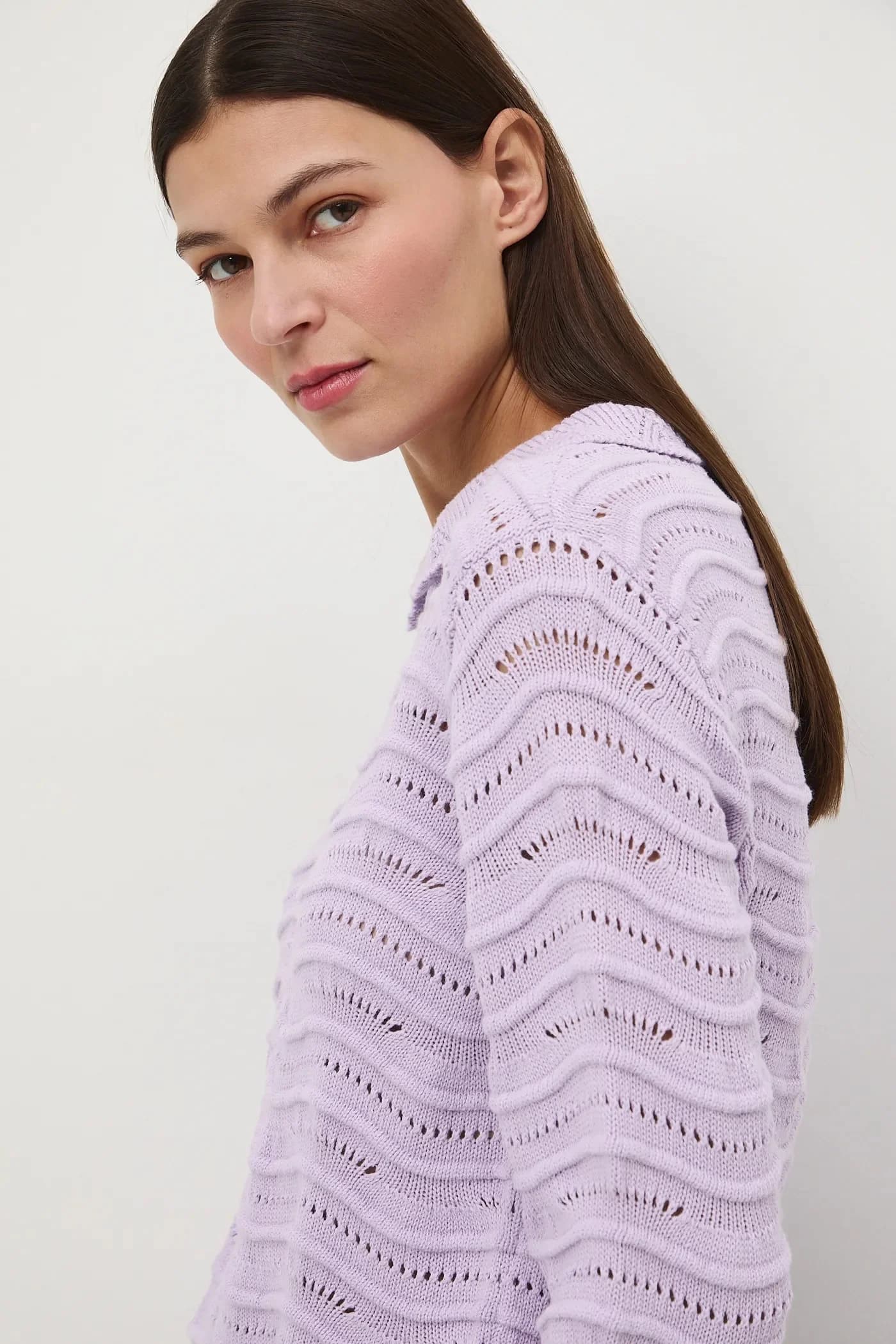 Хлопковый свитер - фото 4