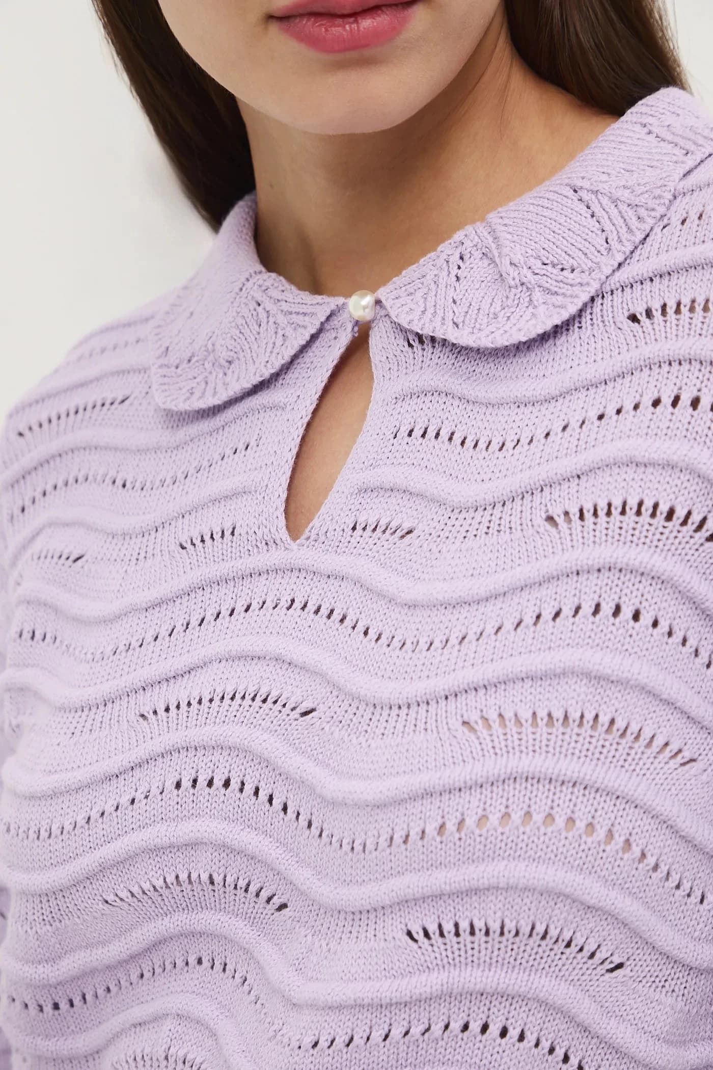 Хлопковый свитер - фото 5