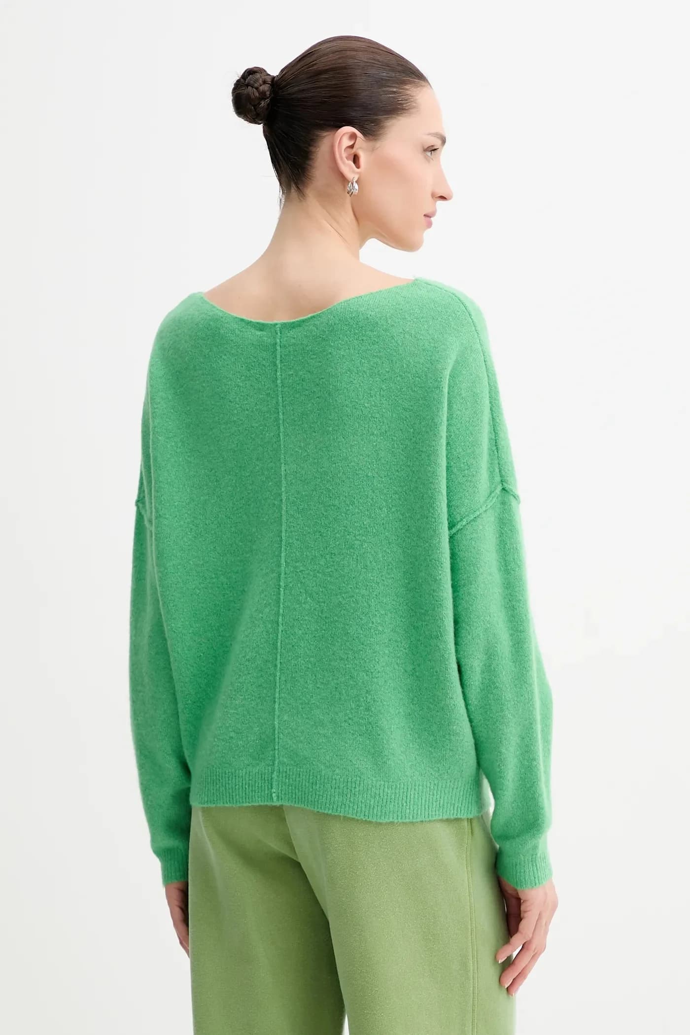 Свитер из смесовой шерсти PULL ML COL BATEAU - фото 3