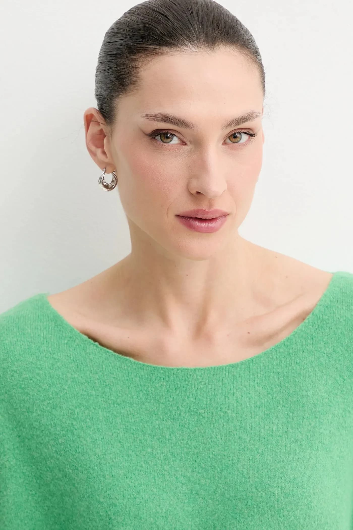 Свитер из смесовой шерсти PULL ML COL BATEAU - фото 4