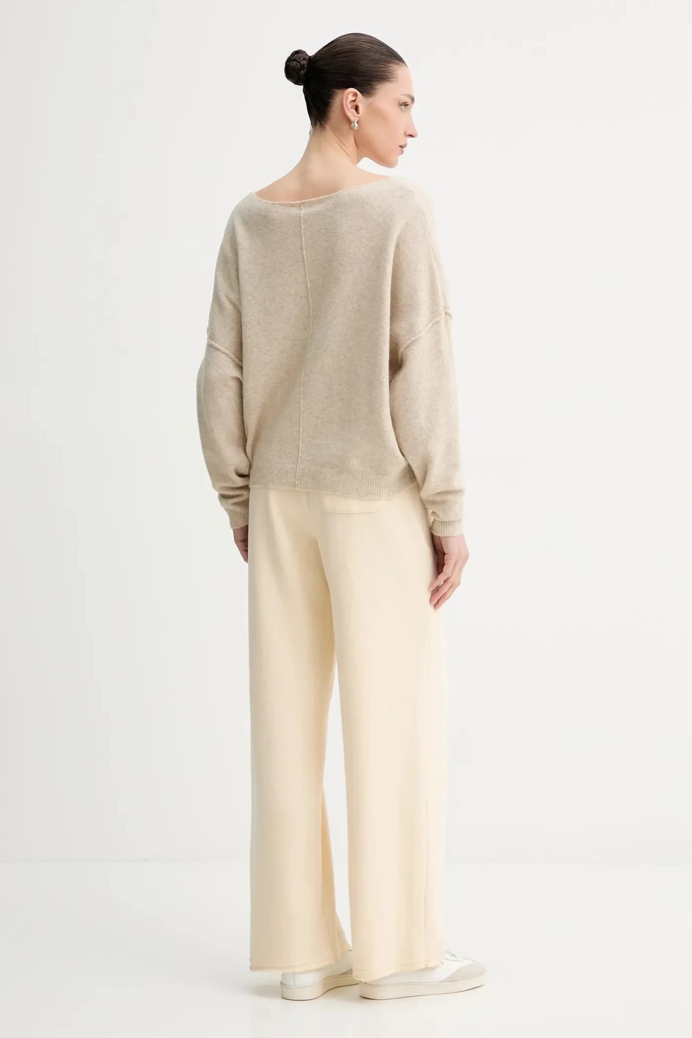 Свитер из смесовой шерсти PULL ML COL BATEAU - фото 3