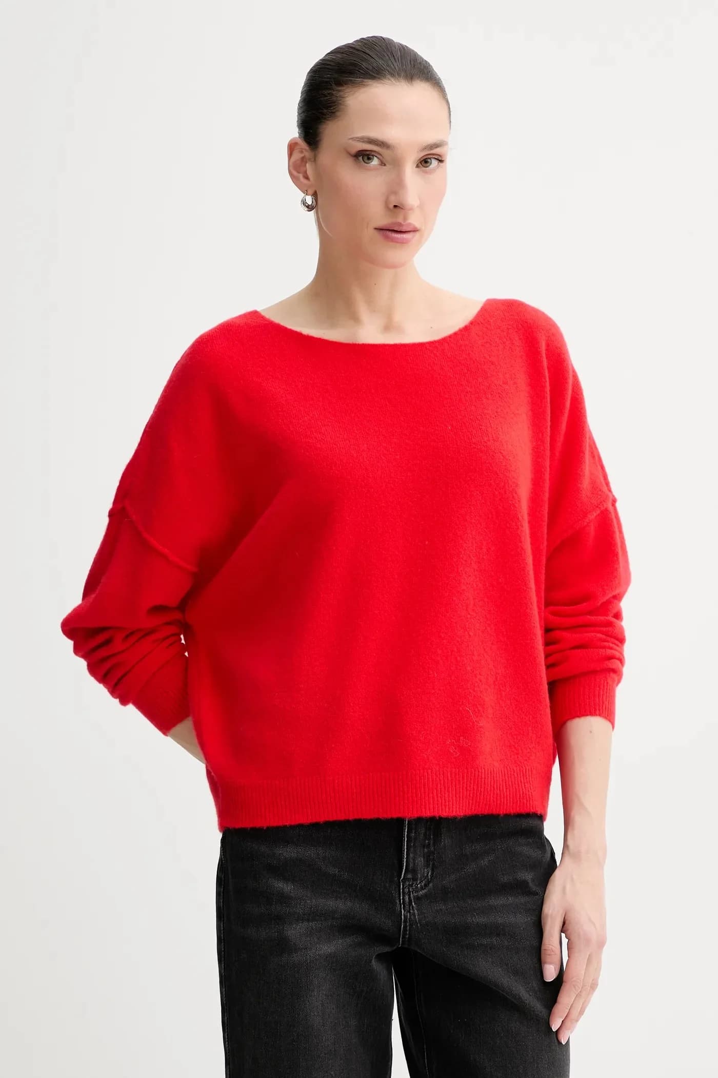 Свитер из смесовой шерсти PULL ML COL BATEAU