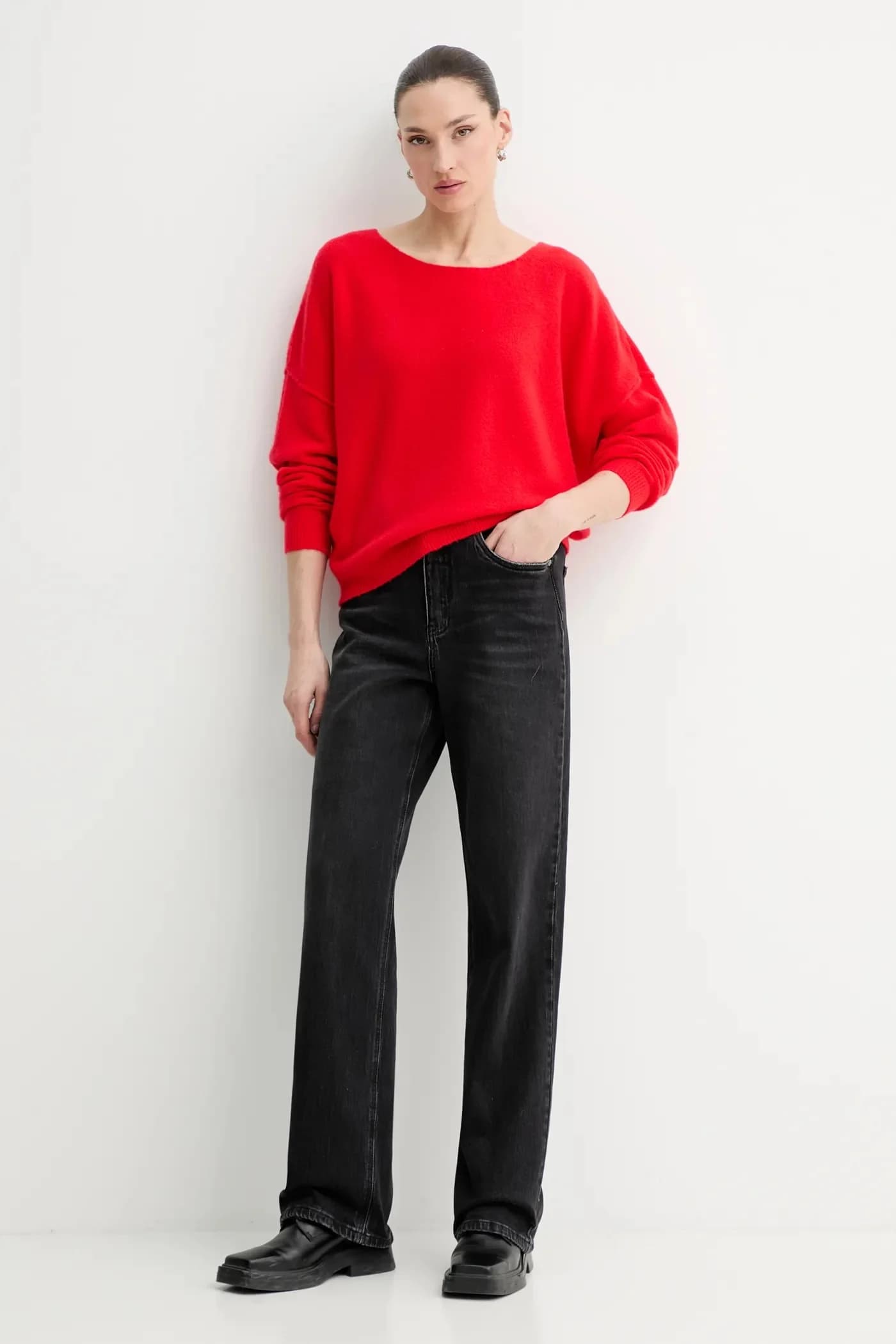 Свитер из смесовой шерсти PULL ML COL BATEAU - фото 2